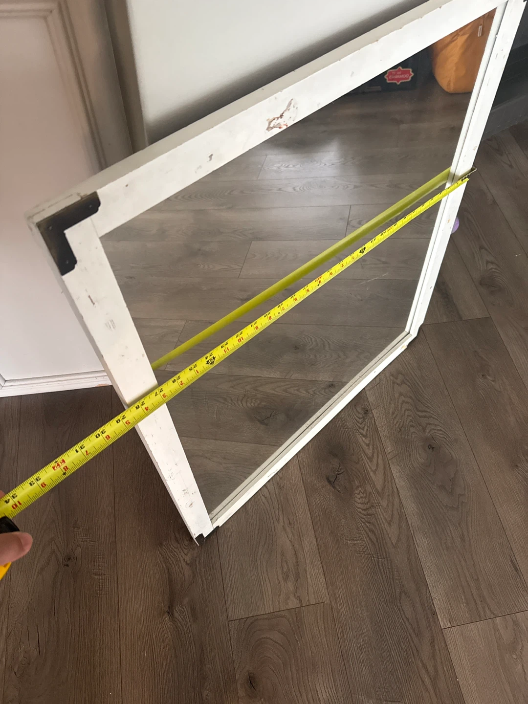 White Framed Wall Mirror - photo 4