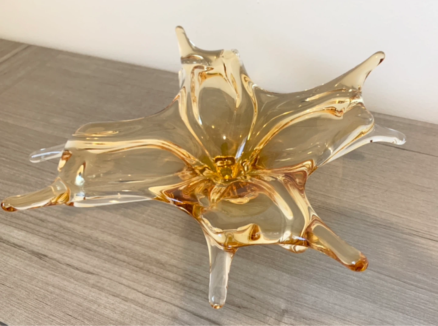 Amber Glass Decorative Bowl - photo 2