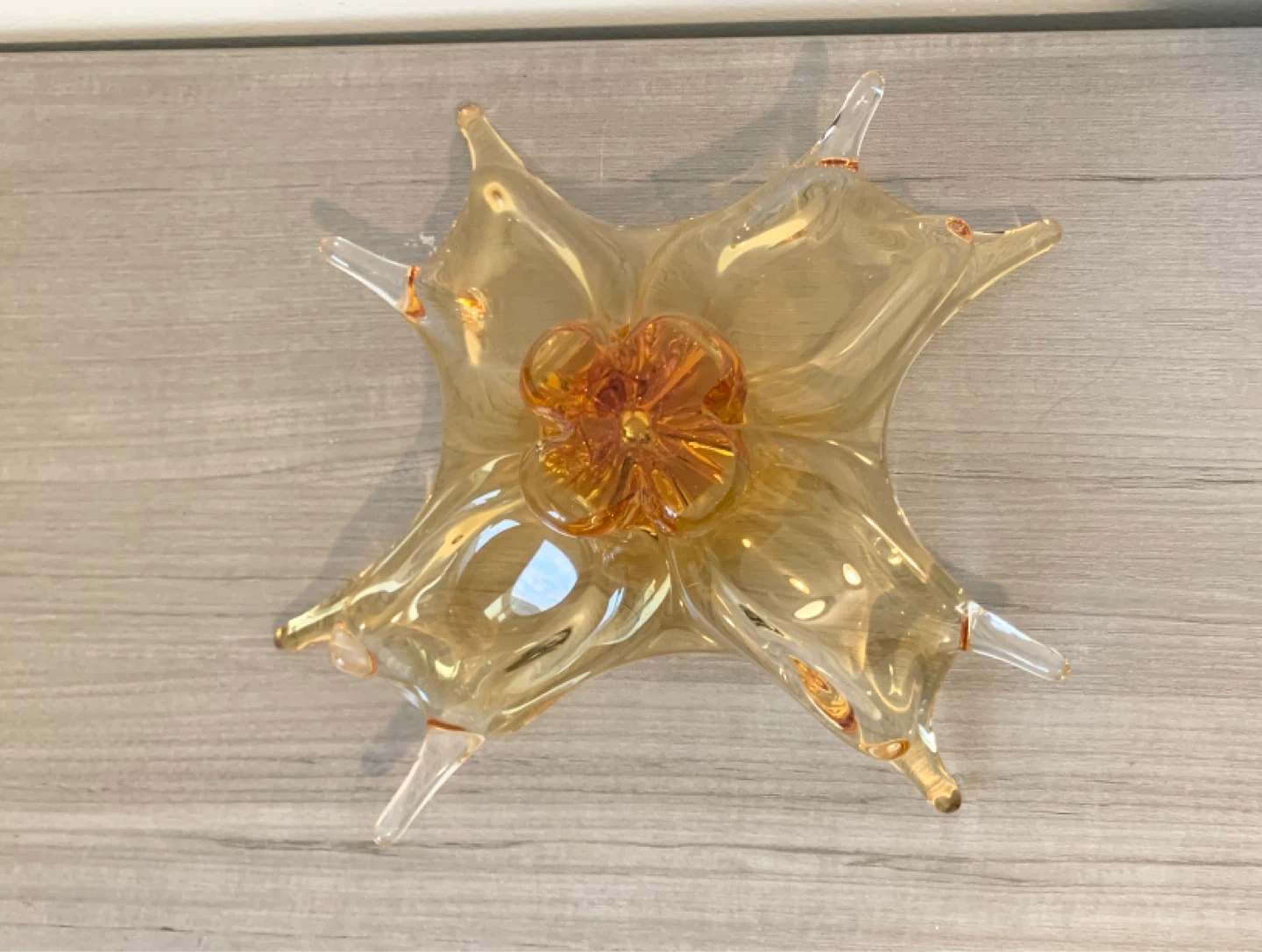 Amber Glass Decorative Bowl - photo 4