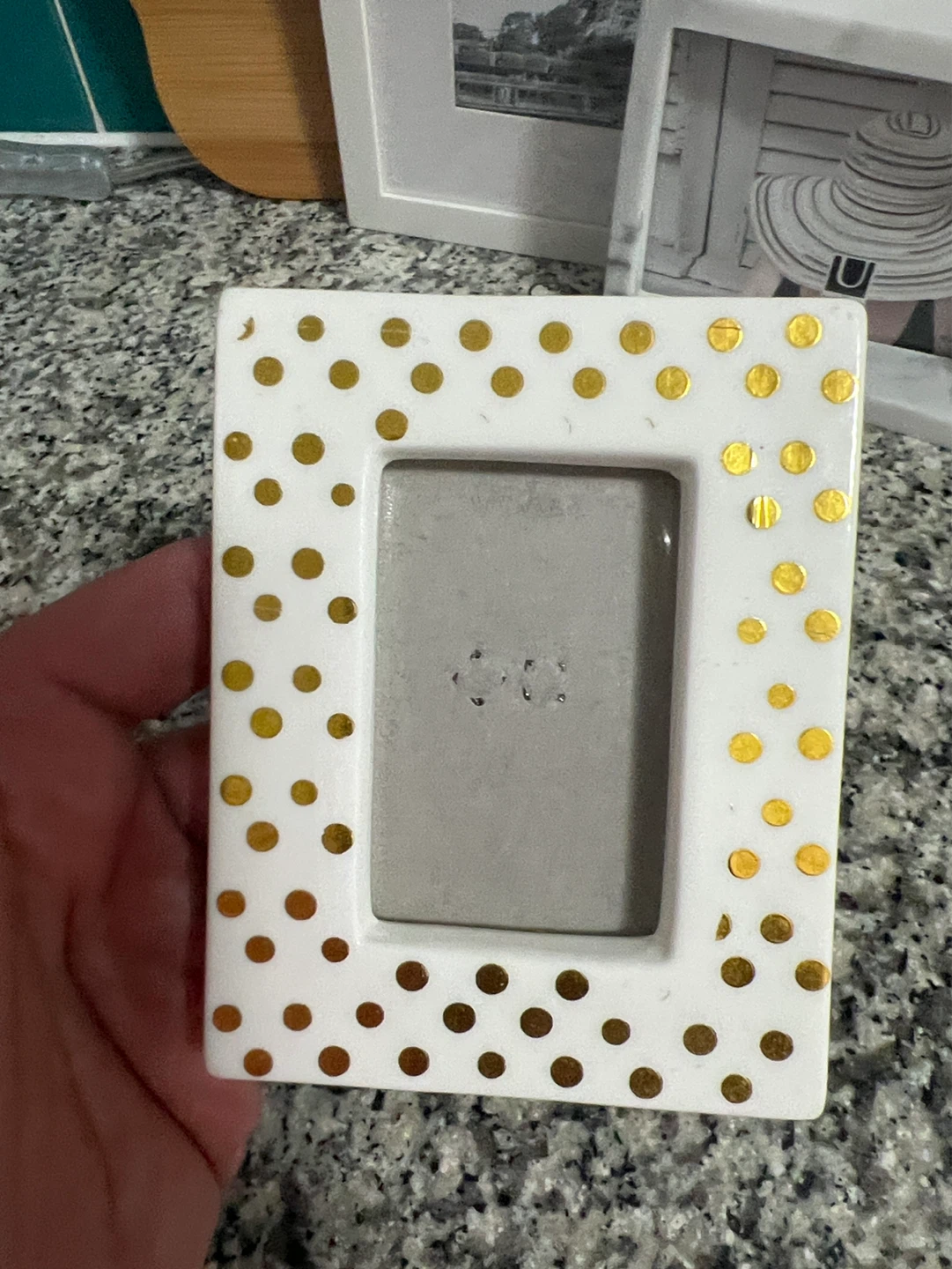 Umbra Marble Photo Frame and Polka Dot Frame - photo 2