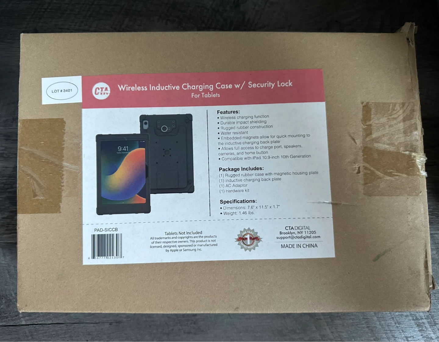 CTA Digital iPad Wireless Inductive Charging Case