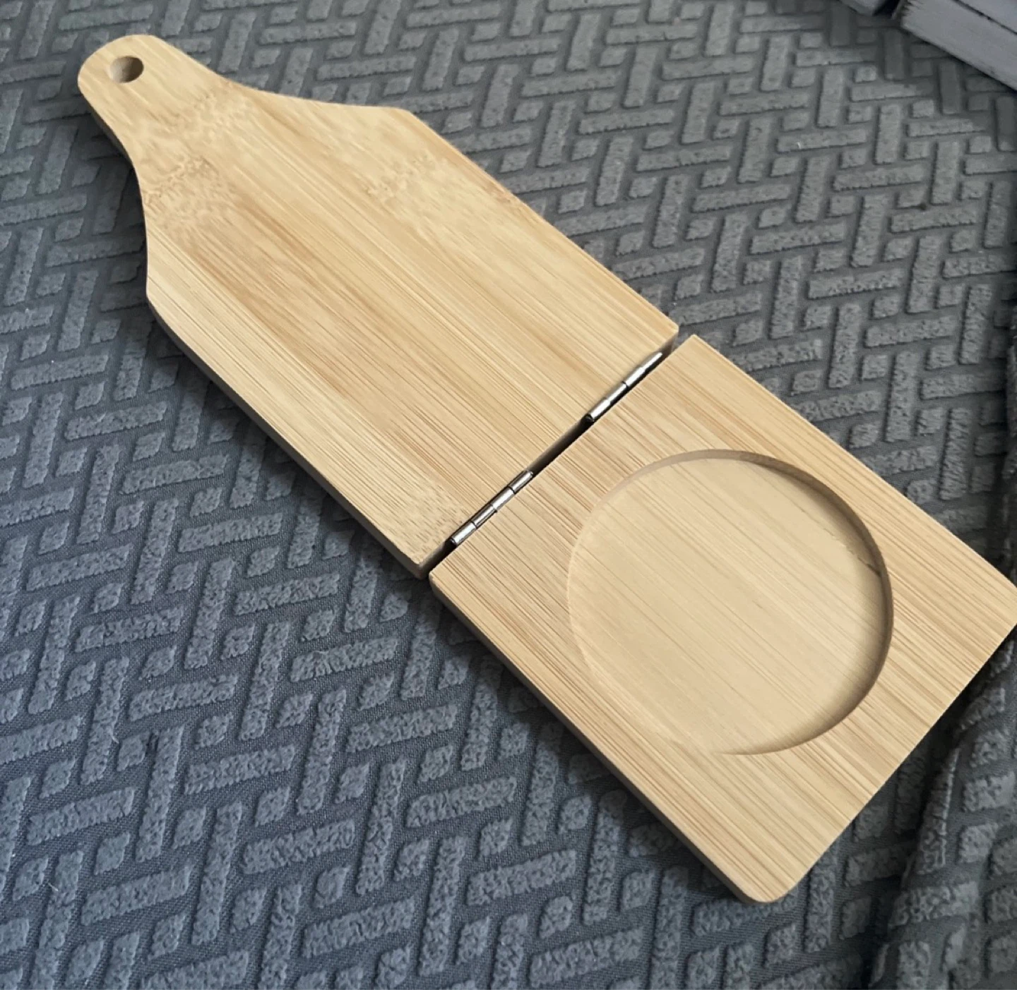 Bamboo Mini Charcuterie Board with Holder