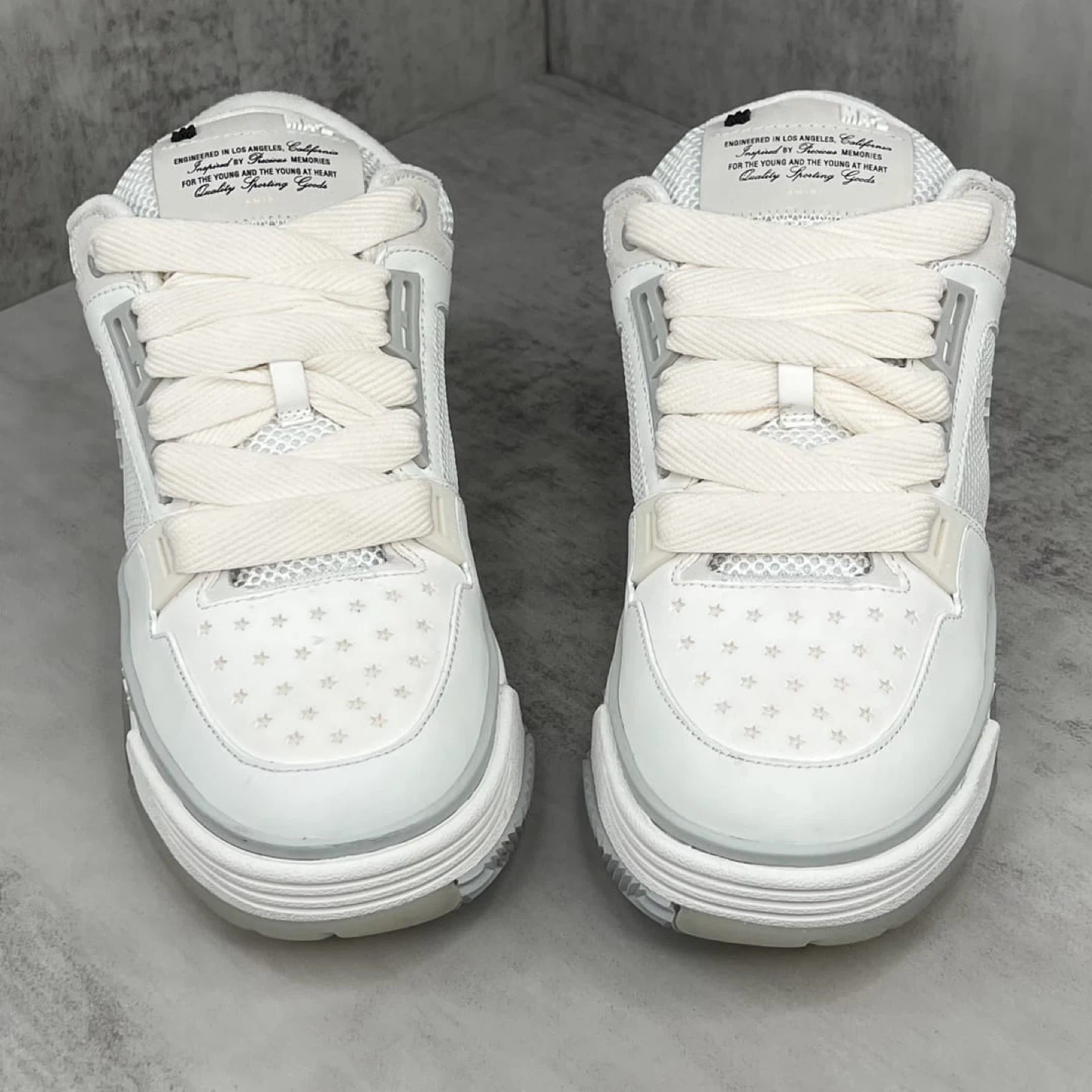 Amiri MA-2 "Engineered in Los Angeles" Sneakers White - photo 3