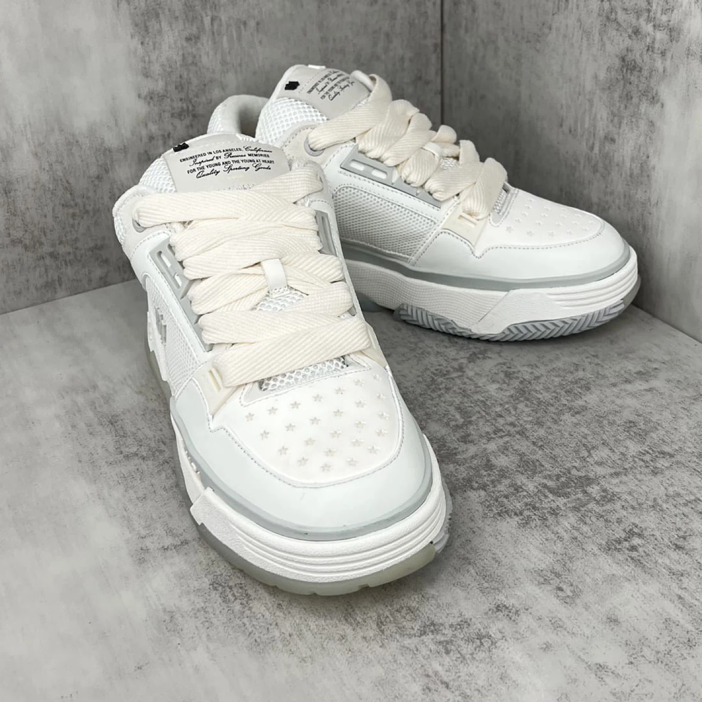 Amiri MA-2 "Engineered in Los Angeles" Sneakers White