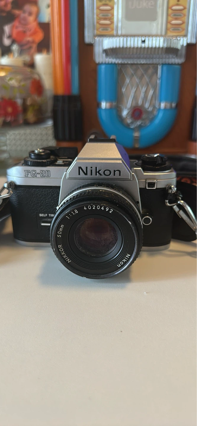 Nikon FG-20 35mm SLR Film Camera with Nikkor 50mm f/1.8 Lens