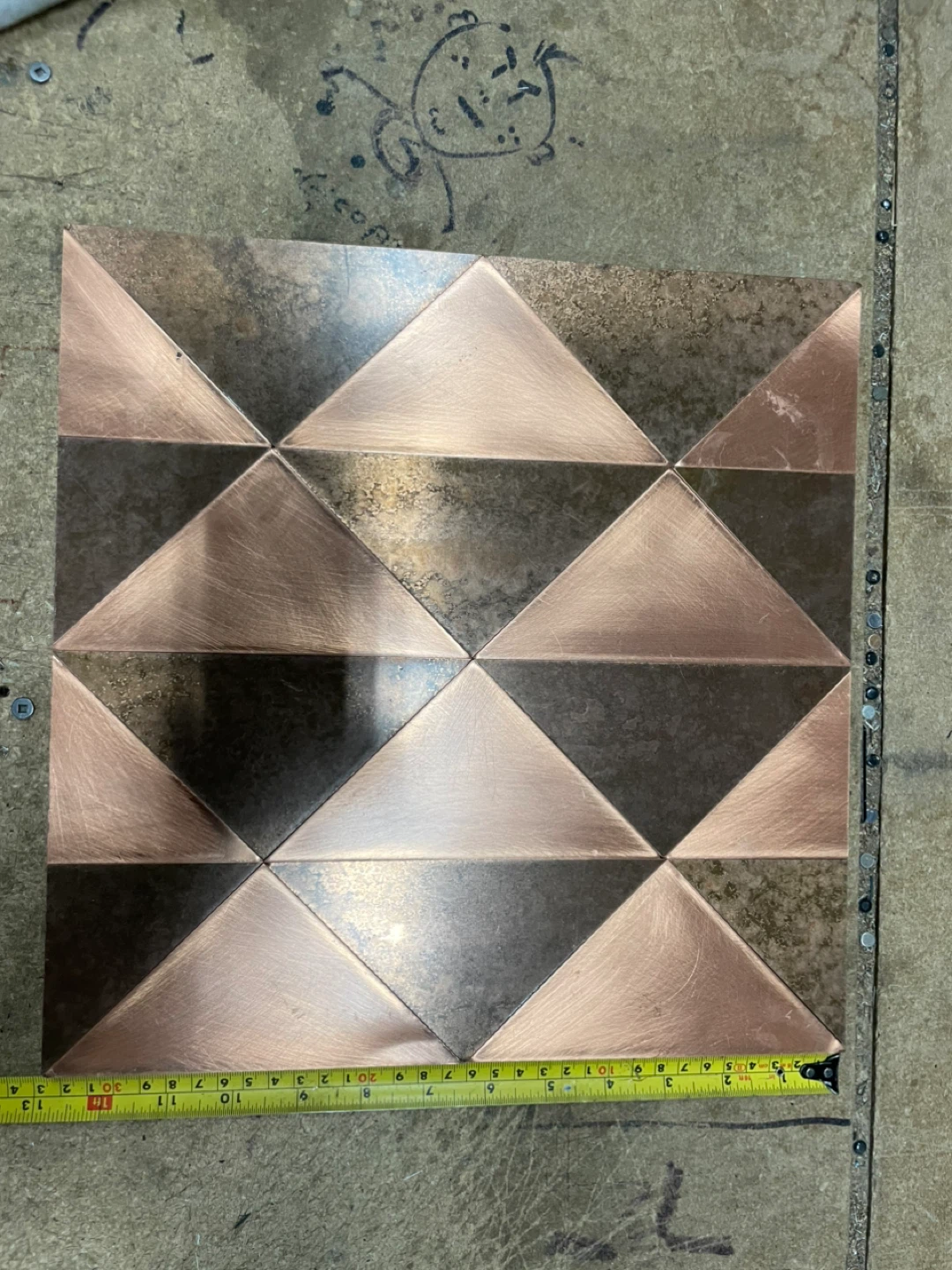 Decorative Geometric Metal Tile