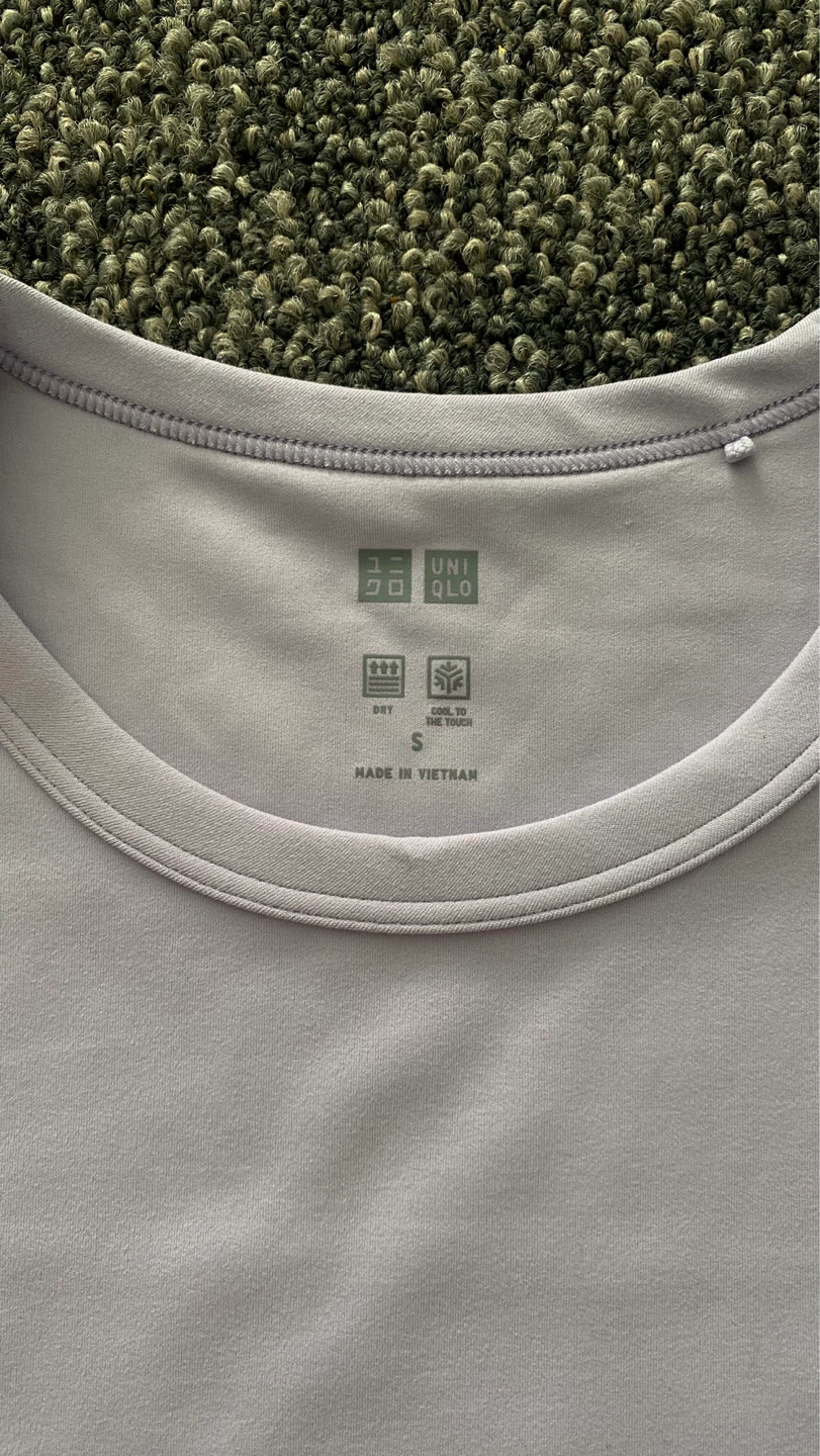 UNIQLO Women's Dry Short Sleeve T-Shirt - Lavender - Size S - photo 2
