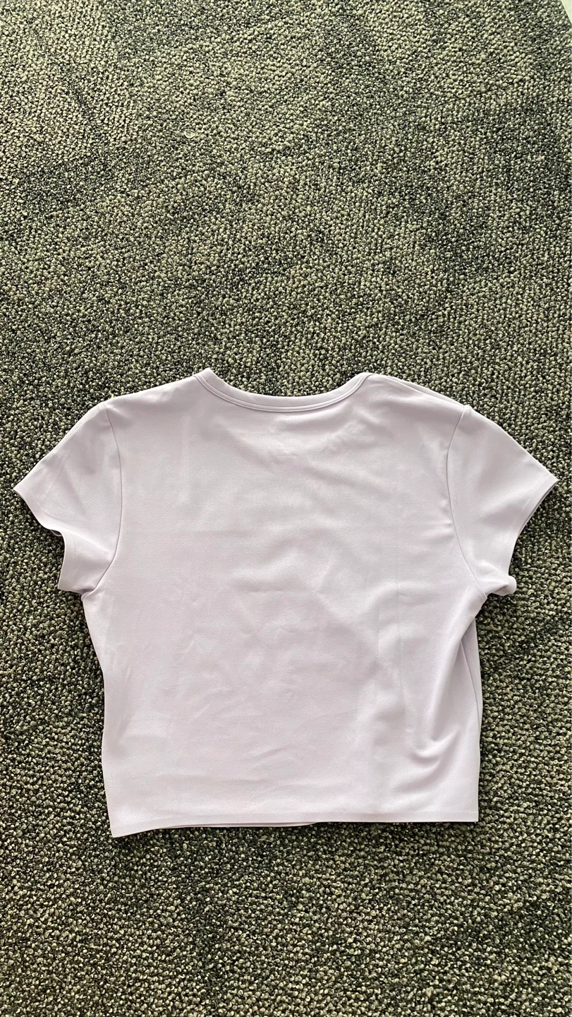 UNIQLO Women's Dry Short Sleeve T-Shirt - Lavender - Size S - photo 3