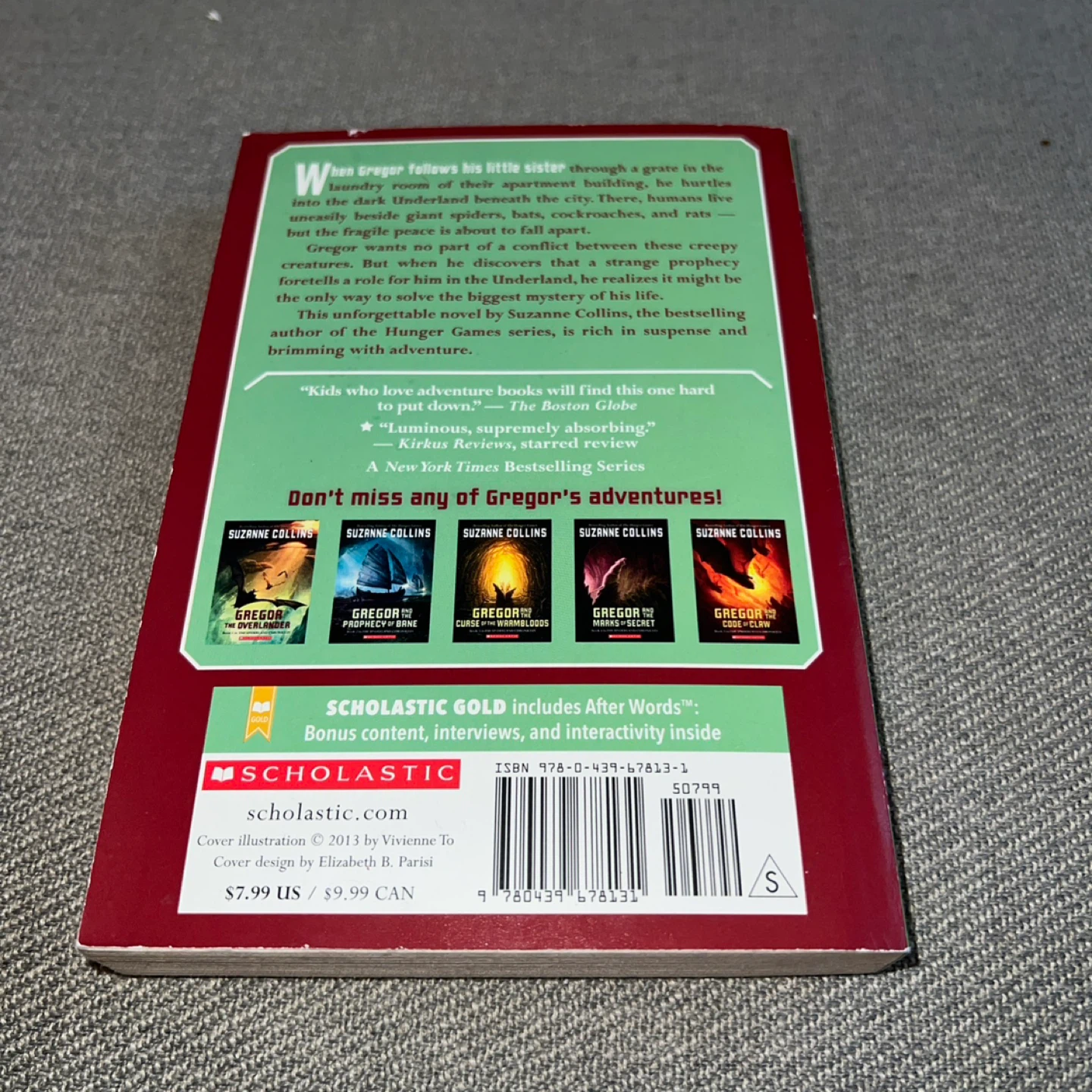 Gregor the Overlander Book 1 by Suzanne Collins - photo 3