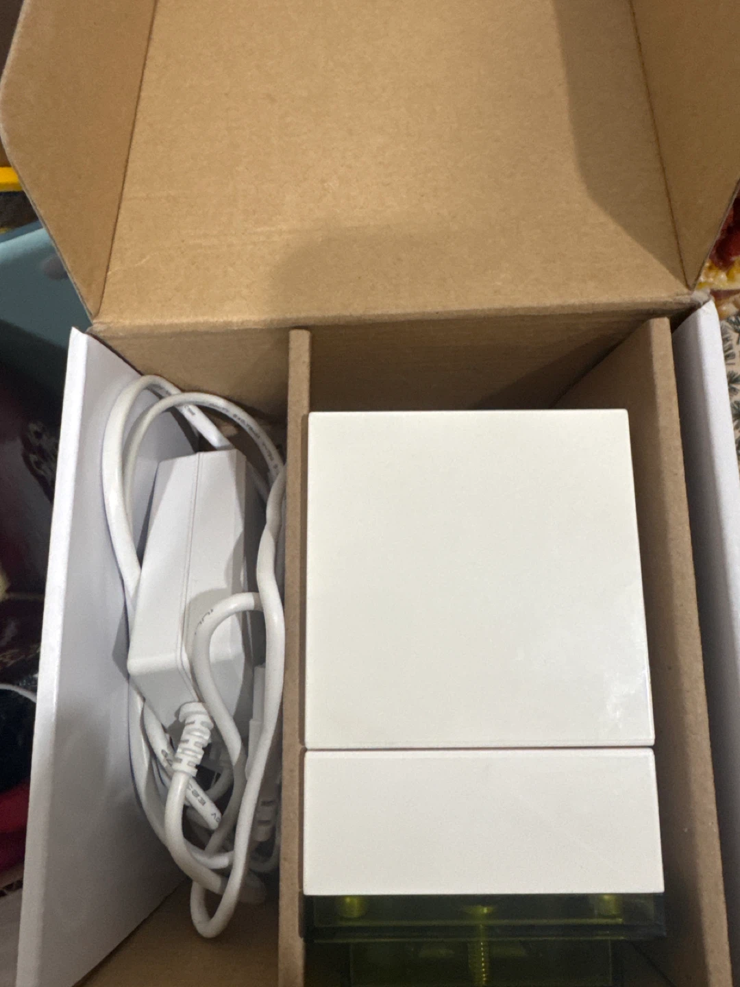 White Desk Organizer with Charging Ports - photo 5