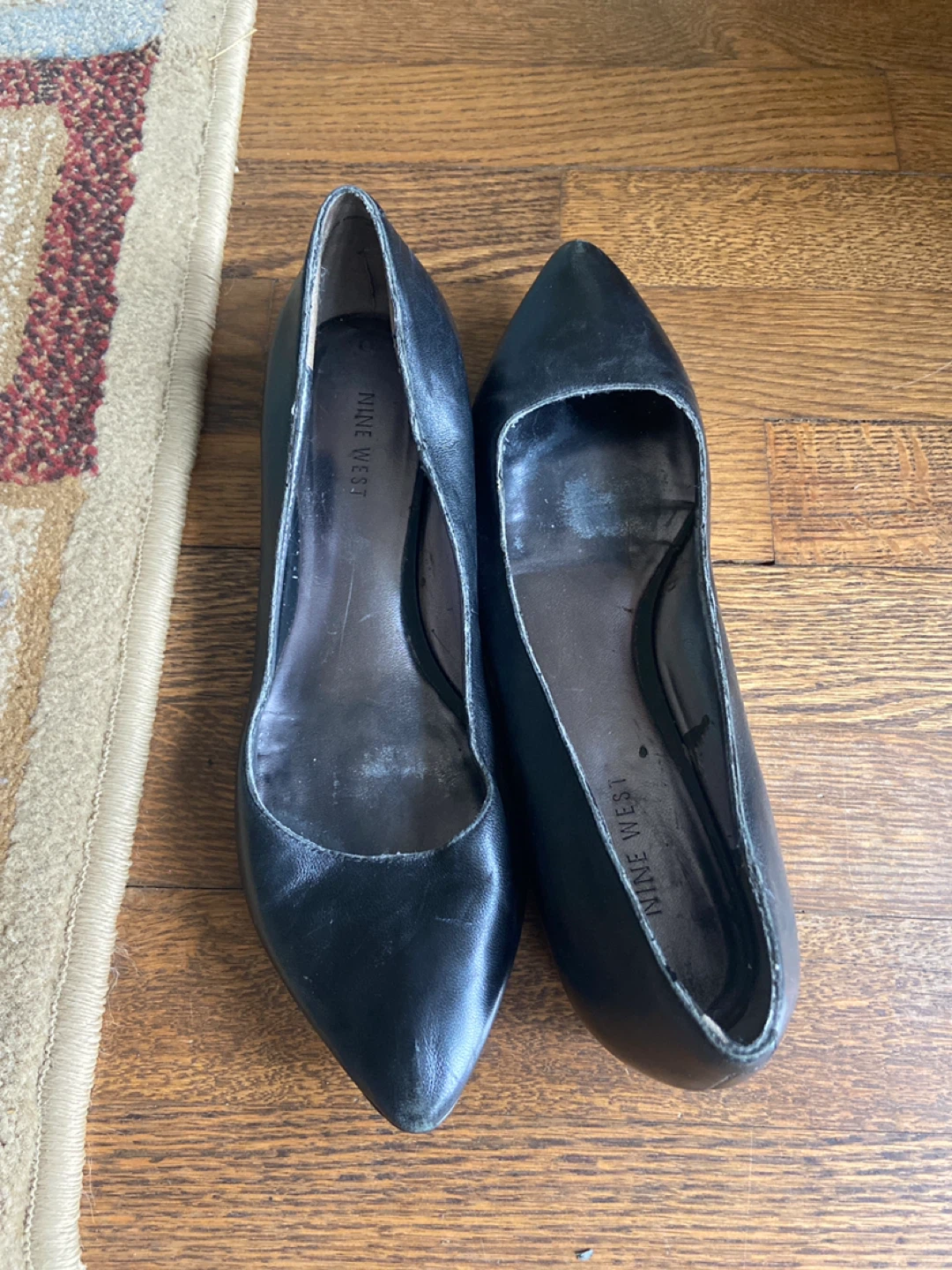 Nine West Black Leather Ballet Flats - photo 3