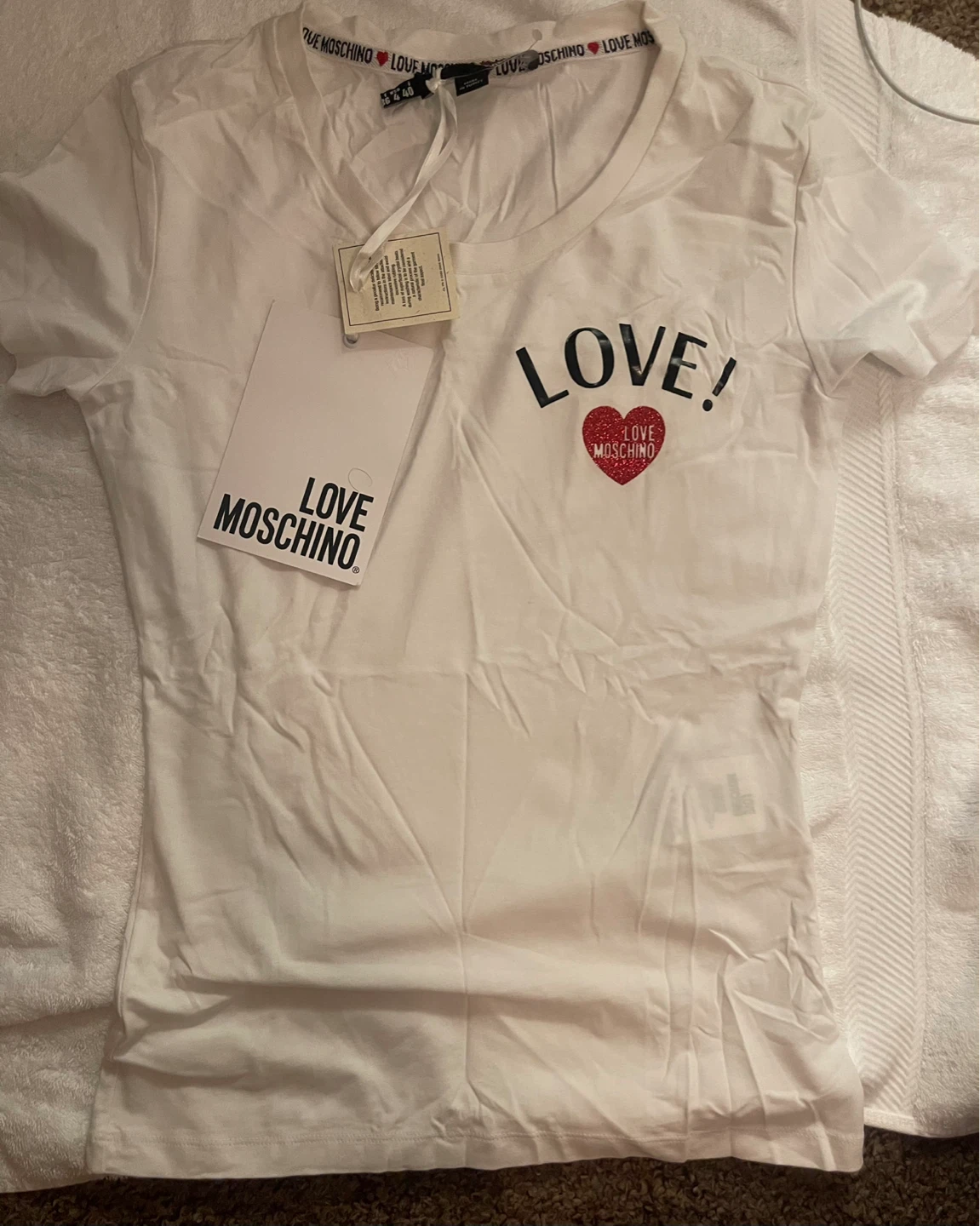 Love Moschino White T-Shirt