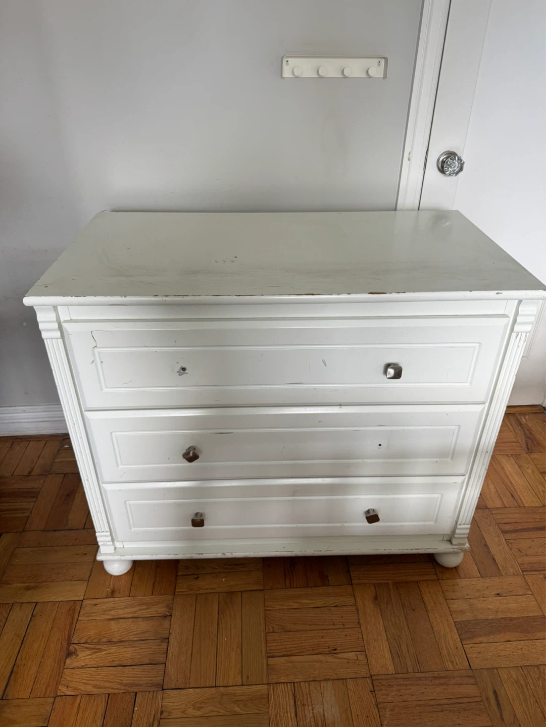 MUST GO - Bellini White 3-Drawer Dresser