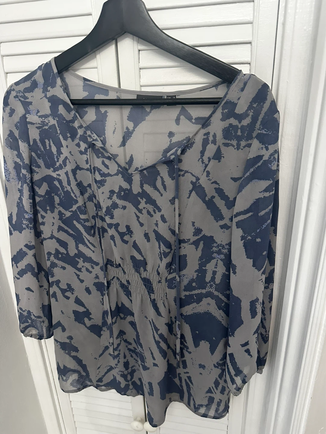Y2K Mexx Abstract Print Tunic Top - photo 2