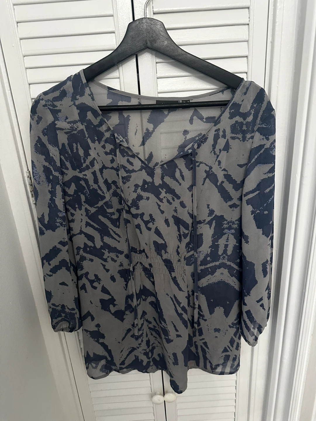 Y2K Mexx Abstract Print Tunic Top