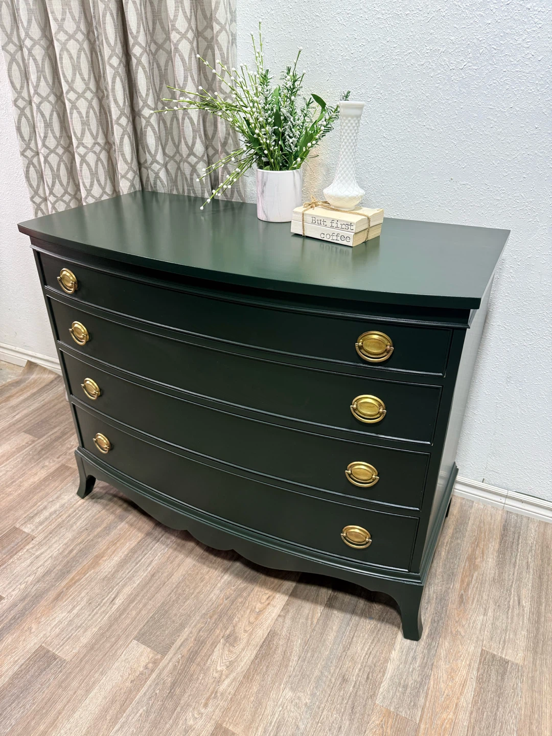 Dark Green Vintage Dresser / Accent Piece - photo 5
