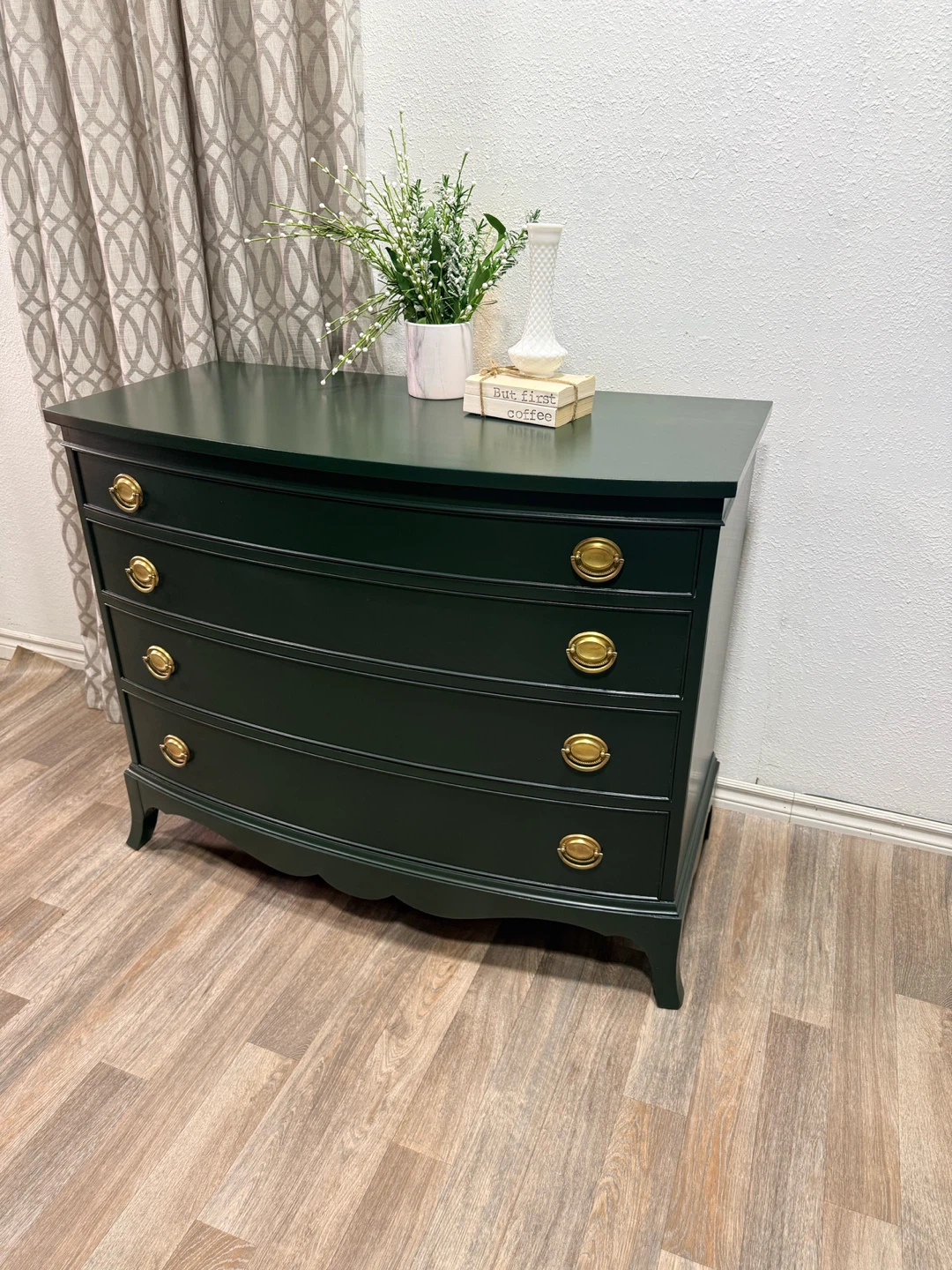 Dark Green Vintage Dresser / Accent Piece - photo 2