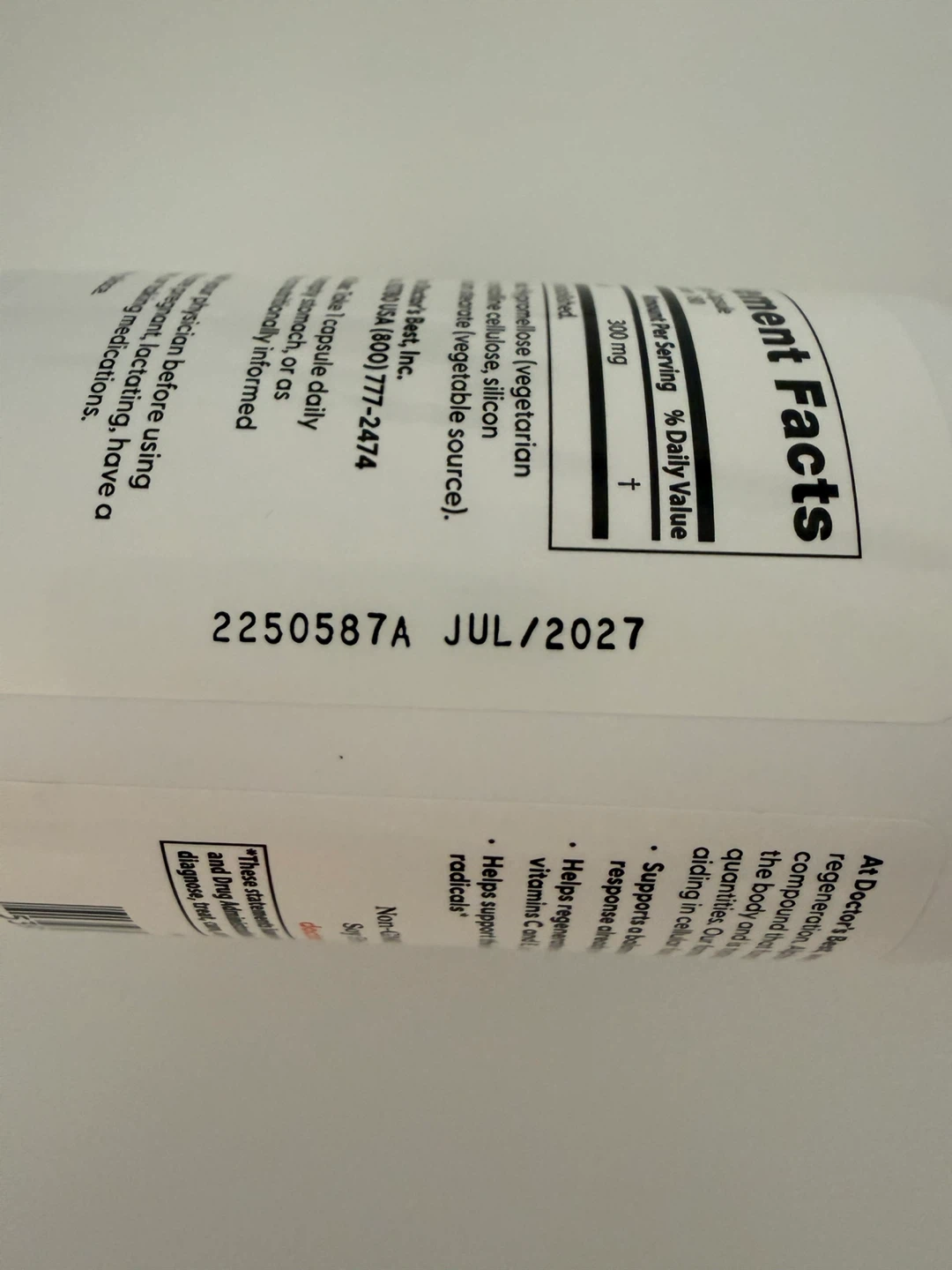 Opened Alpha-Lipoic Acid 300mg Veggie Caps - photo 2