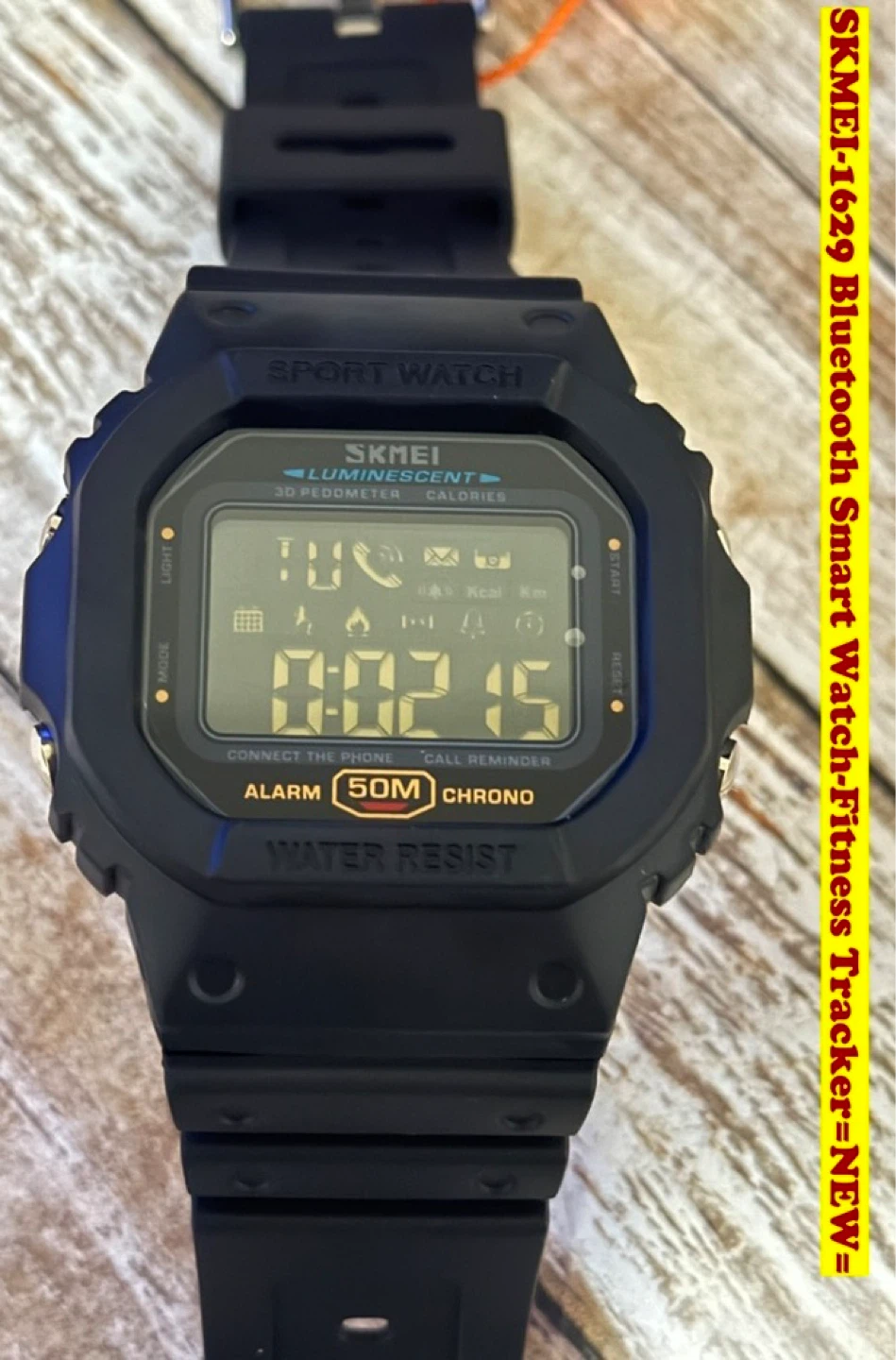 SKMEI-1629 Bluetooth Smart Watch-Fitness Tracker=NEW=