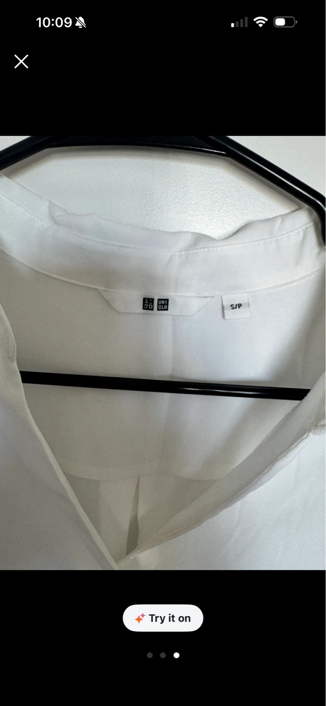 UNIQLO White Collared Blouse - Size S/P - photo 3