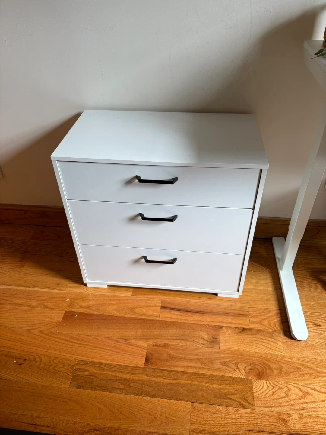 3-Drawer Bedroom Storage Chest - White