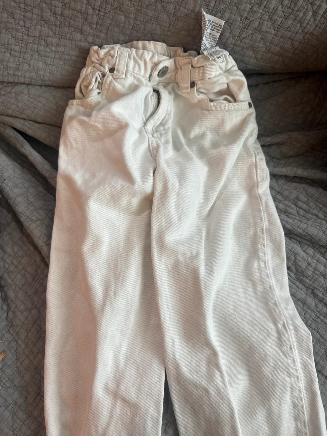 ZARA White Jeans Size 6 CM 116