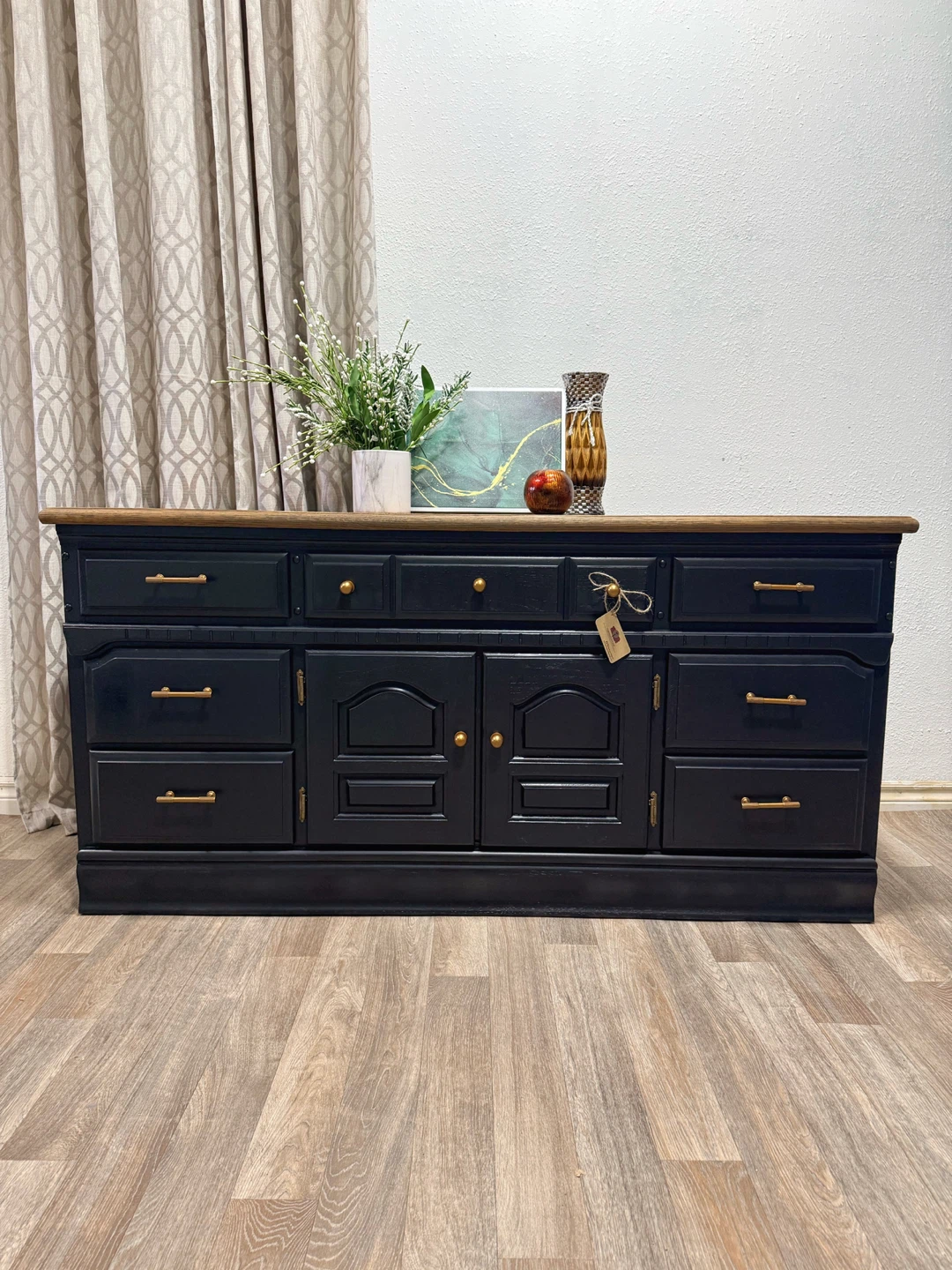 Refinished Black Sideboard / TV Stand - photo 5