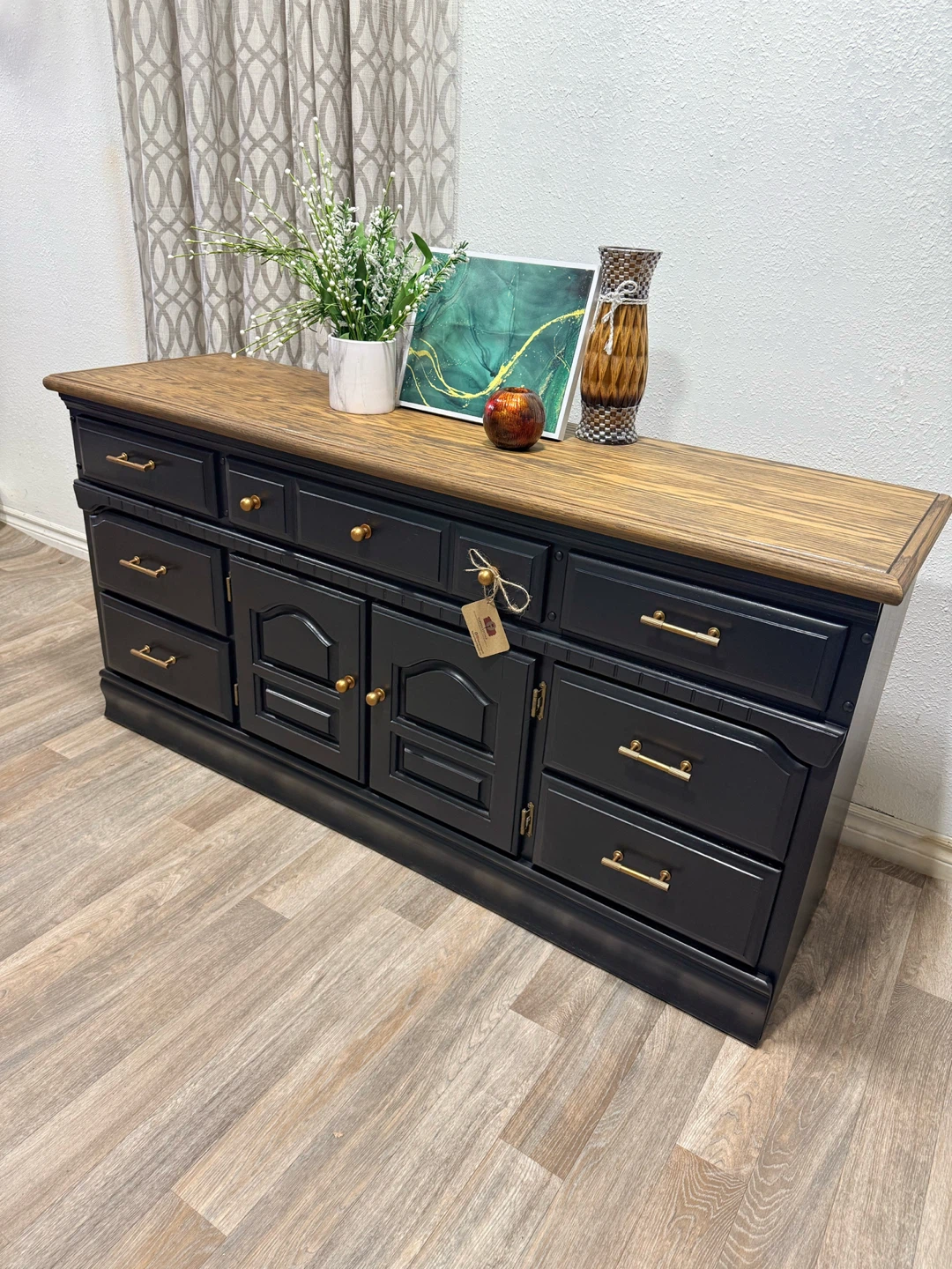 Refinished Black Sideboard / TV Stand - photo 2