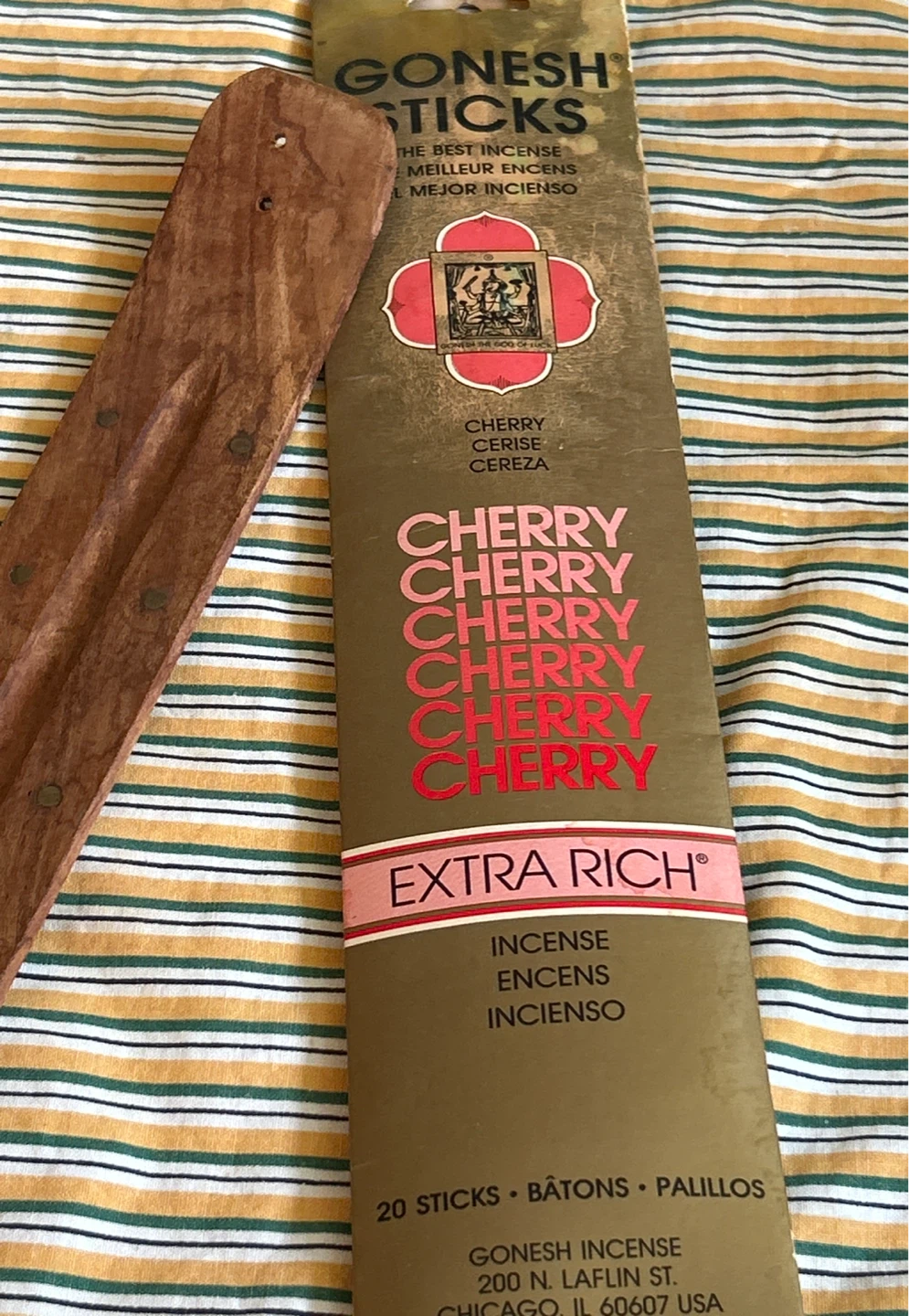 Gonesh Cherry Extra Rich Incense Sticks - photo 3