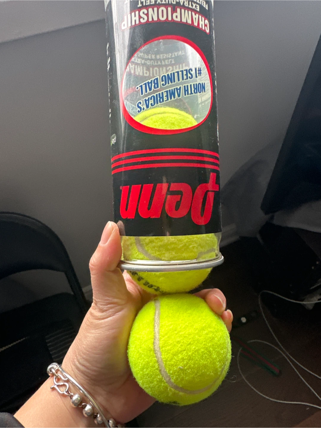 Penn Championship Extra-Duty Felt Tennis Balls (3-pack) - photo 2