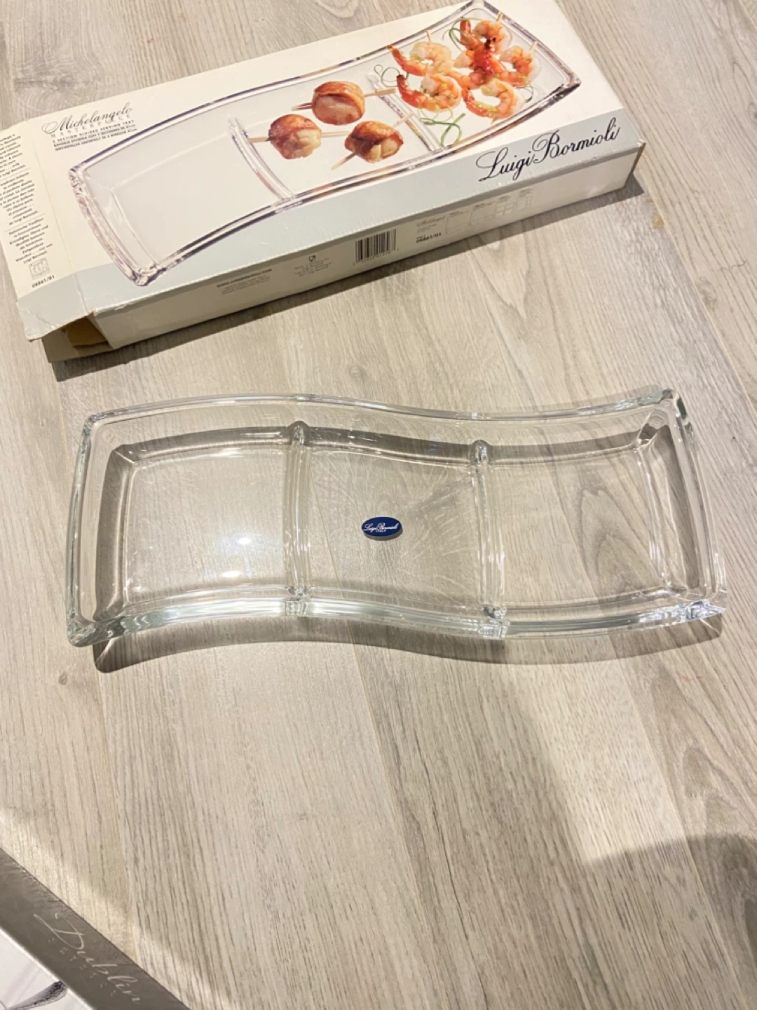 Luigi Bormioli Michelangelo Glass Serving Platter - photo 2