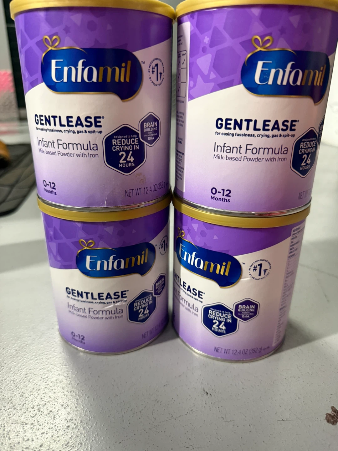 Enfamil Gentlease Infant Formulawith (4 Cans) - photo 2