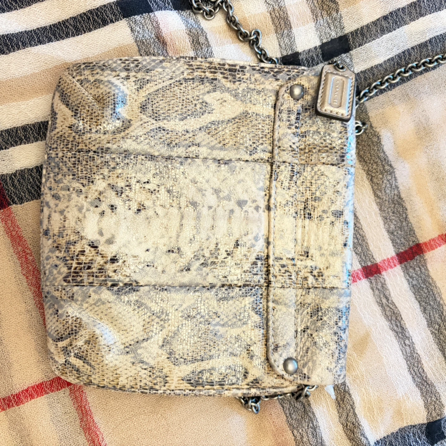 Coach Snakeskin Print Shoulder Bag - photo 3