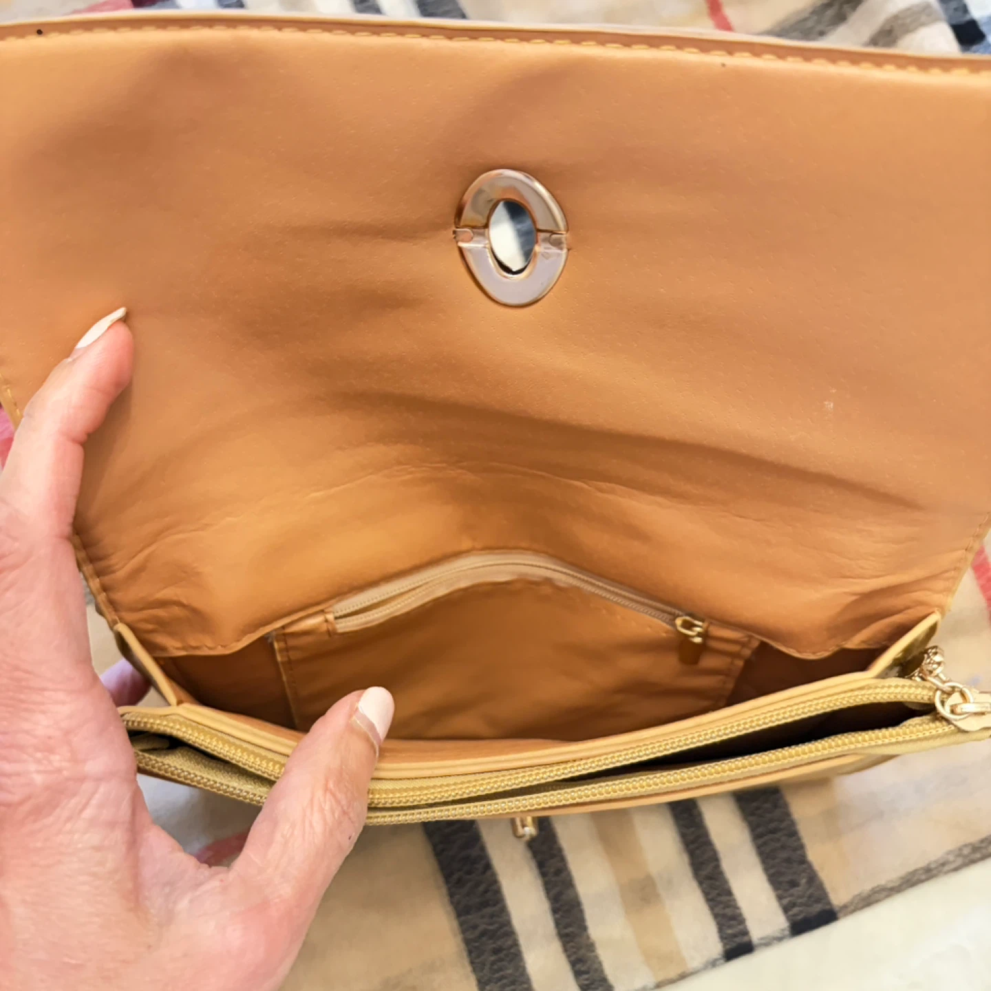 Gold Clutch Purse with Chain Strap - photo 3