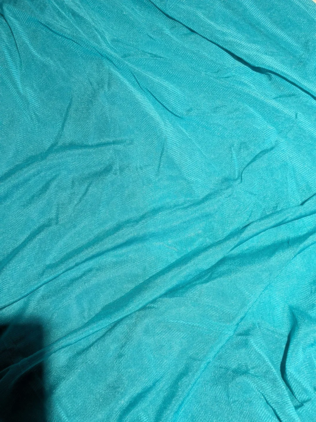Teal Maxi Dress with Gold Embellishment - photo 3