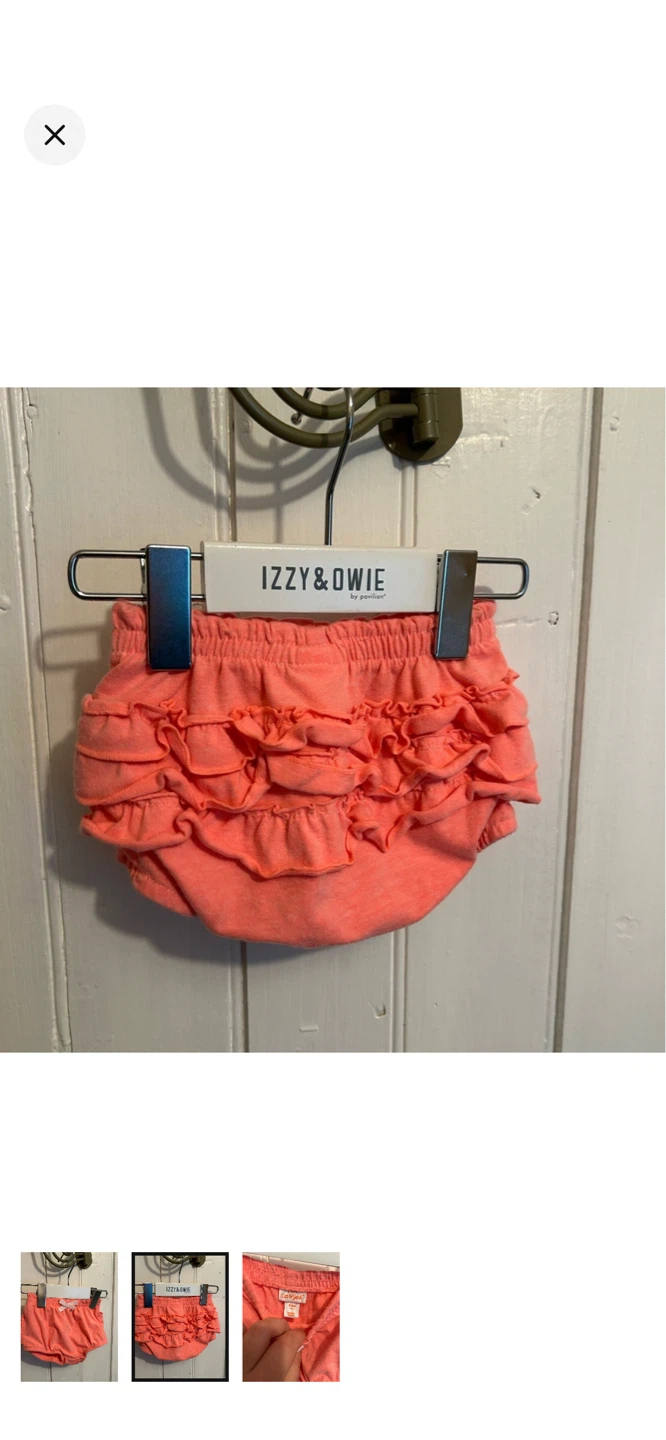 Cat & Jack Baby Bloomers 0-3M Coral Ruffled - photo 2