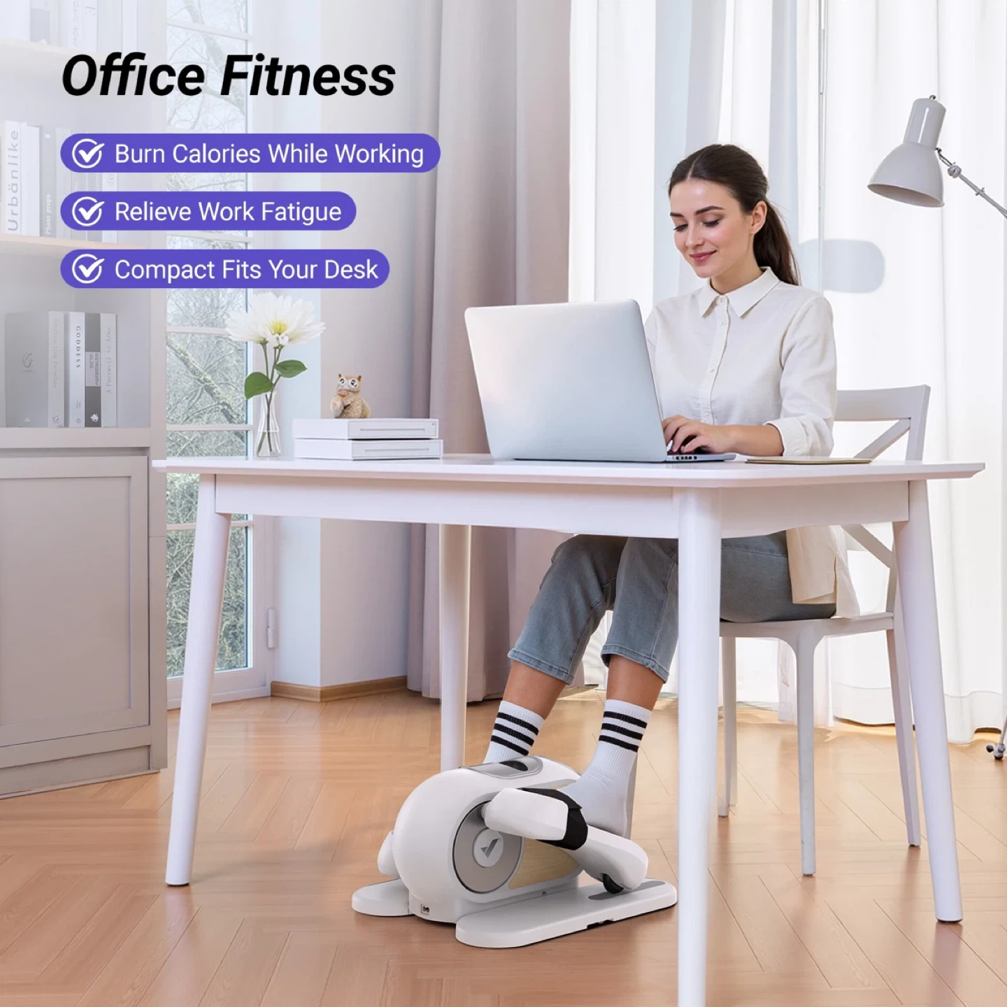MERACH Under Desk Elliptical with Remote - photo 3
