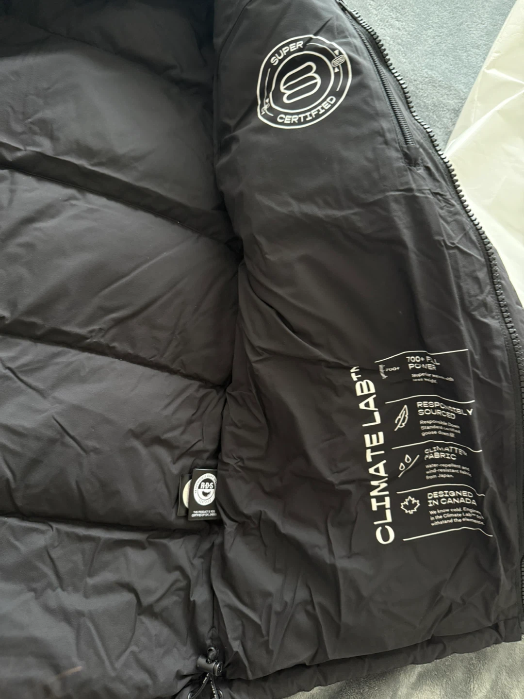 The Super Puff Original Black Puffer Jacket XS - photo 3
