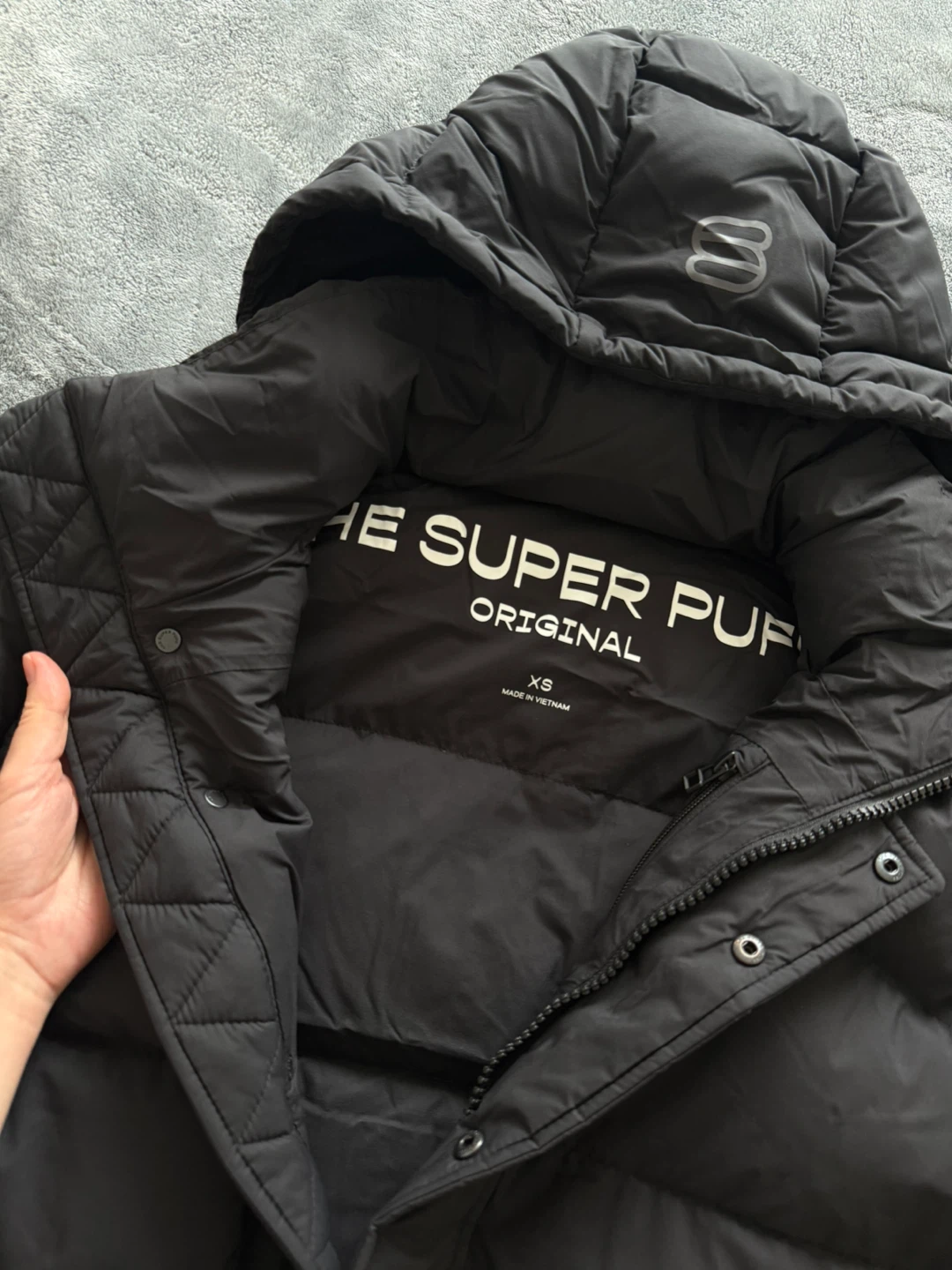 The Super Puff Original Black Puffer Jacket XS - photo 2