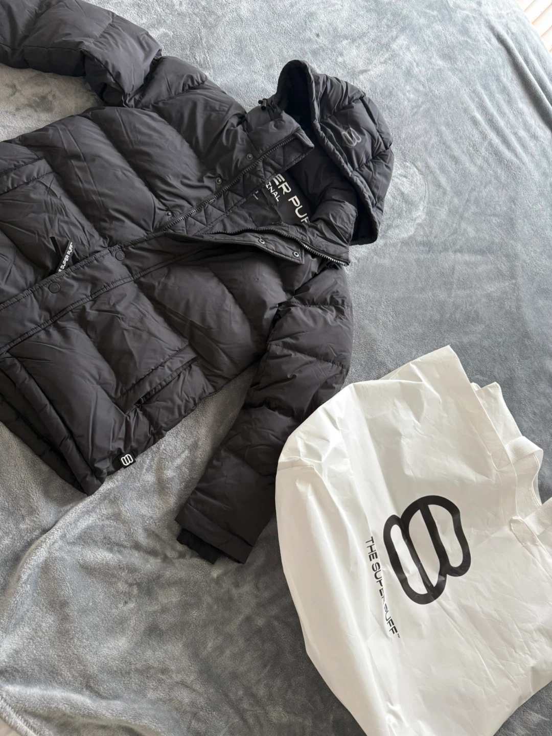 The Super Puff Original Black Puffer Jacket XS