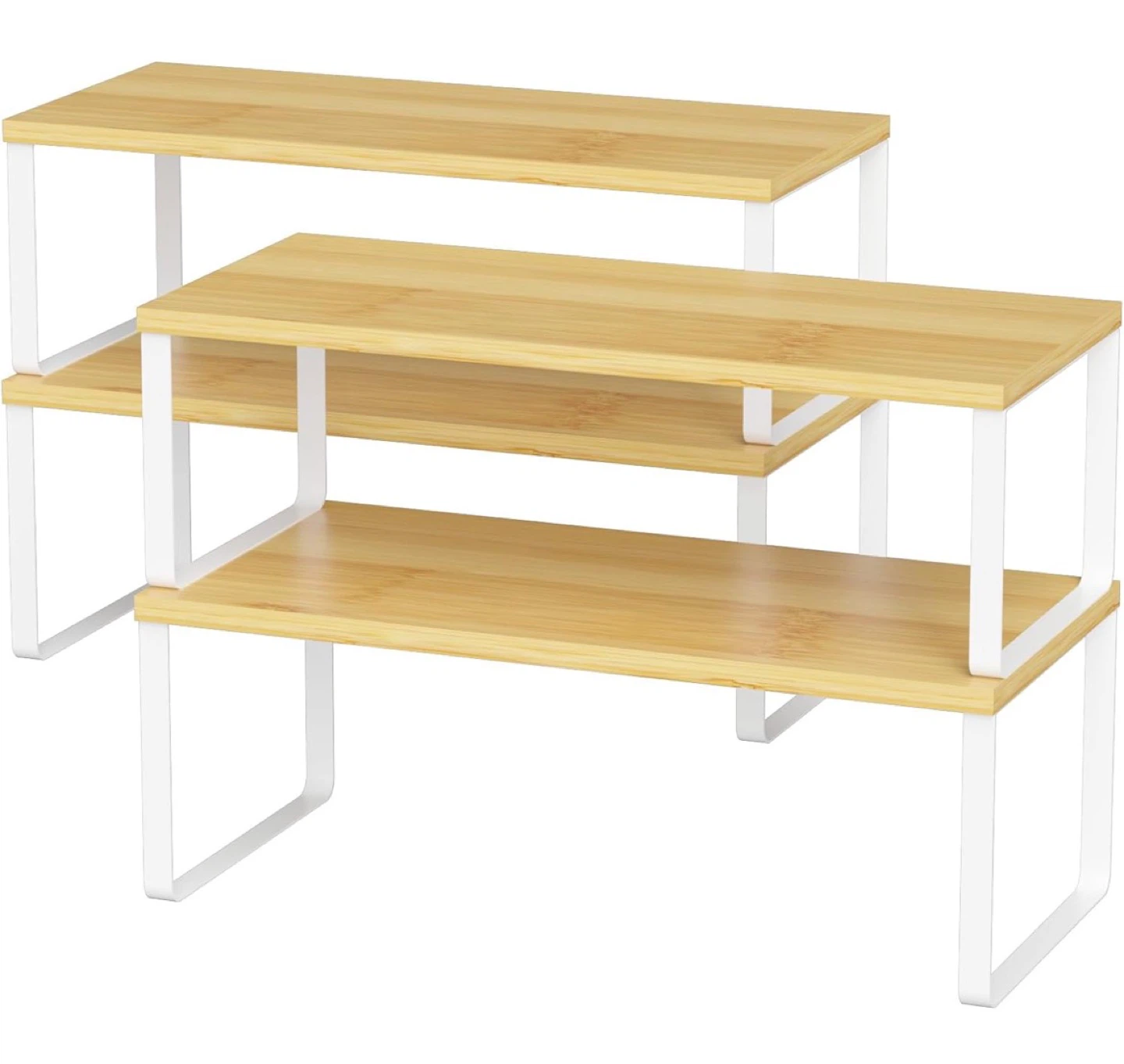 Stackable Bamboo Shelving Unit - photo 3