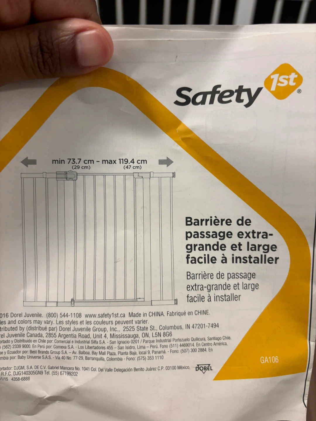 Safety 1st Tall & Wide Pressure-Mounted Metal Gate - photo 3
