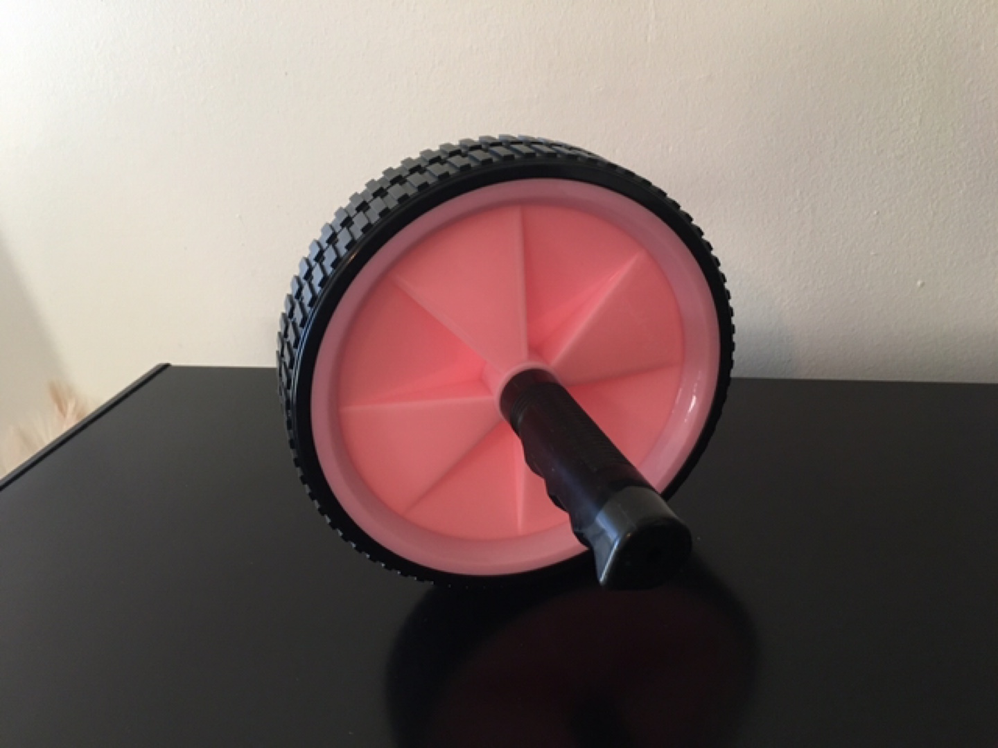 Pink Ab Roller Wheel with Black Handles - photo 4