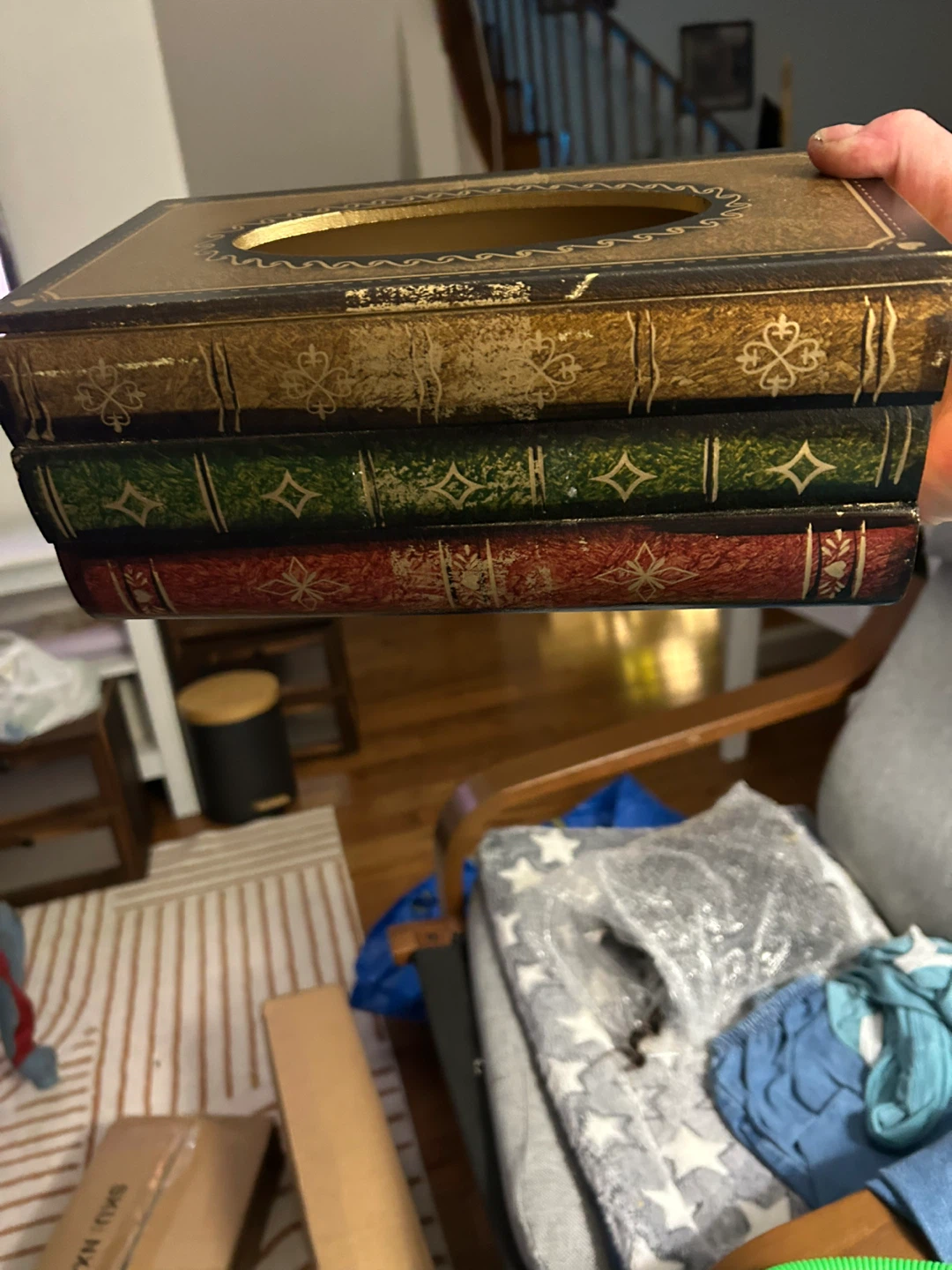 Decorative Book Tissue Box Cover - photo 4