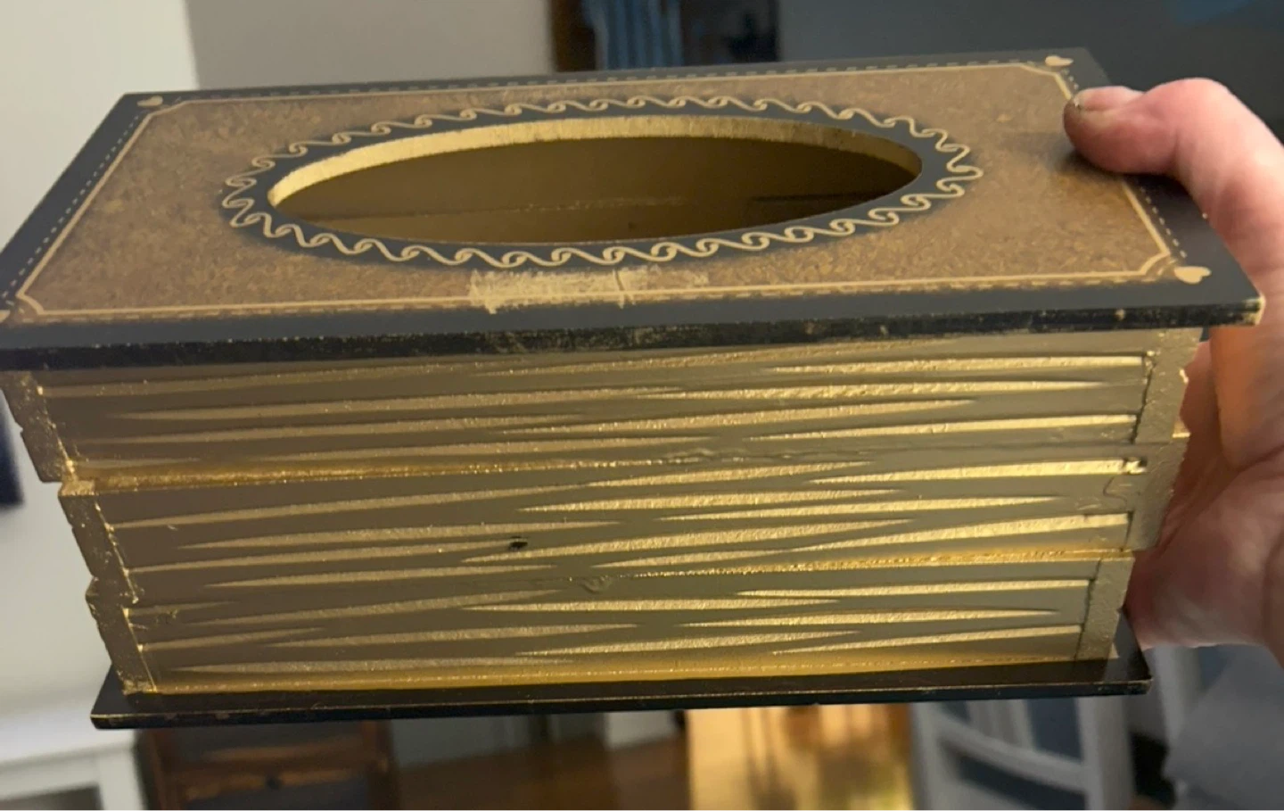 Decorative Book Tissue Box Cover - photo 2