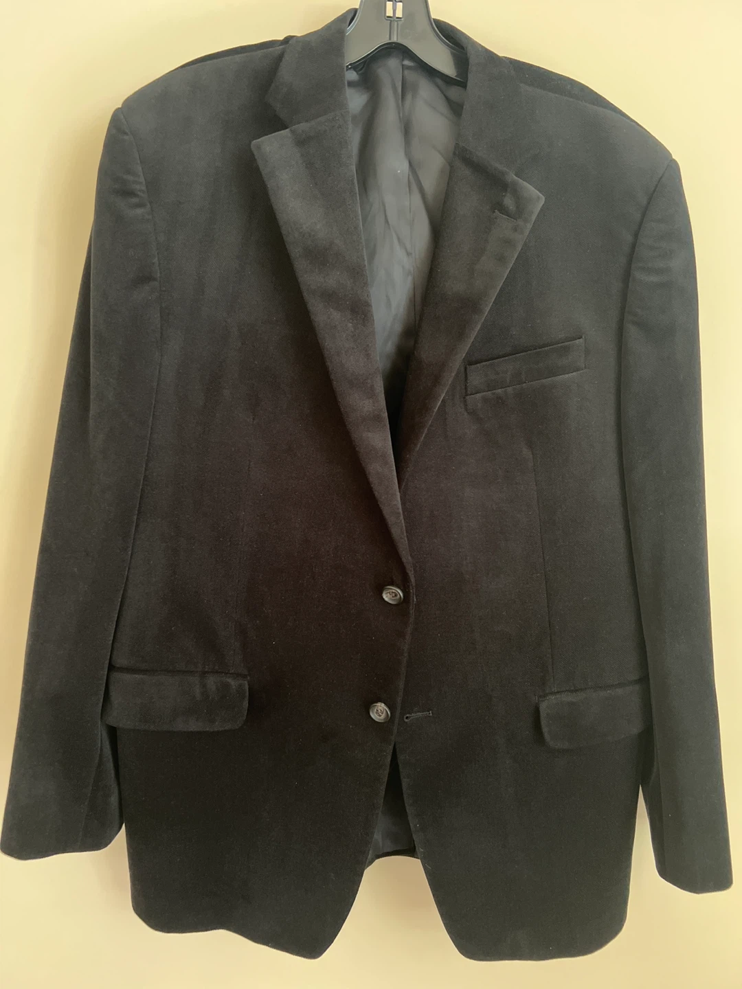 Lauren Ralph Lauren Black Velvet Blazer 44R