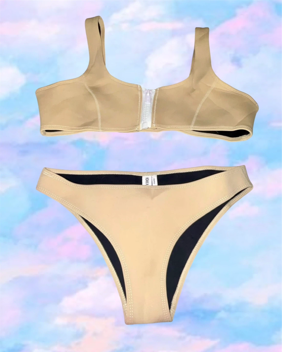 HOAKA SWIMWEAR Neoprene Tan Bikini Set - photo 2
