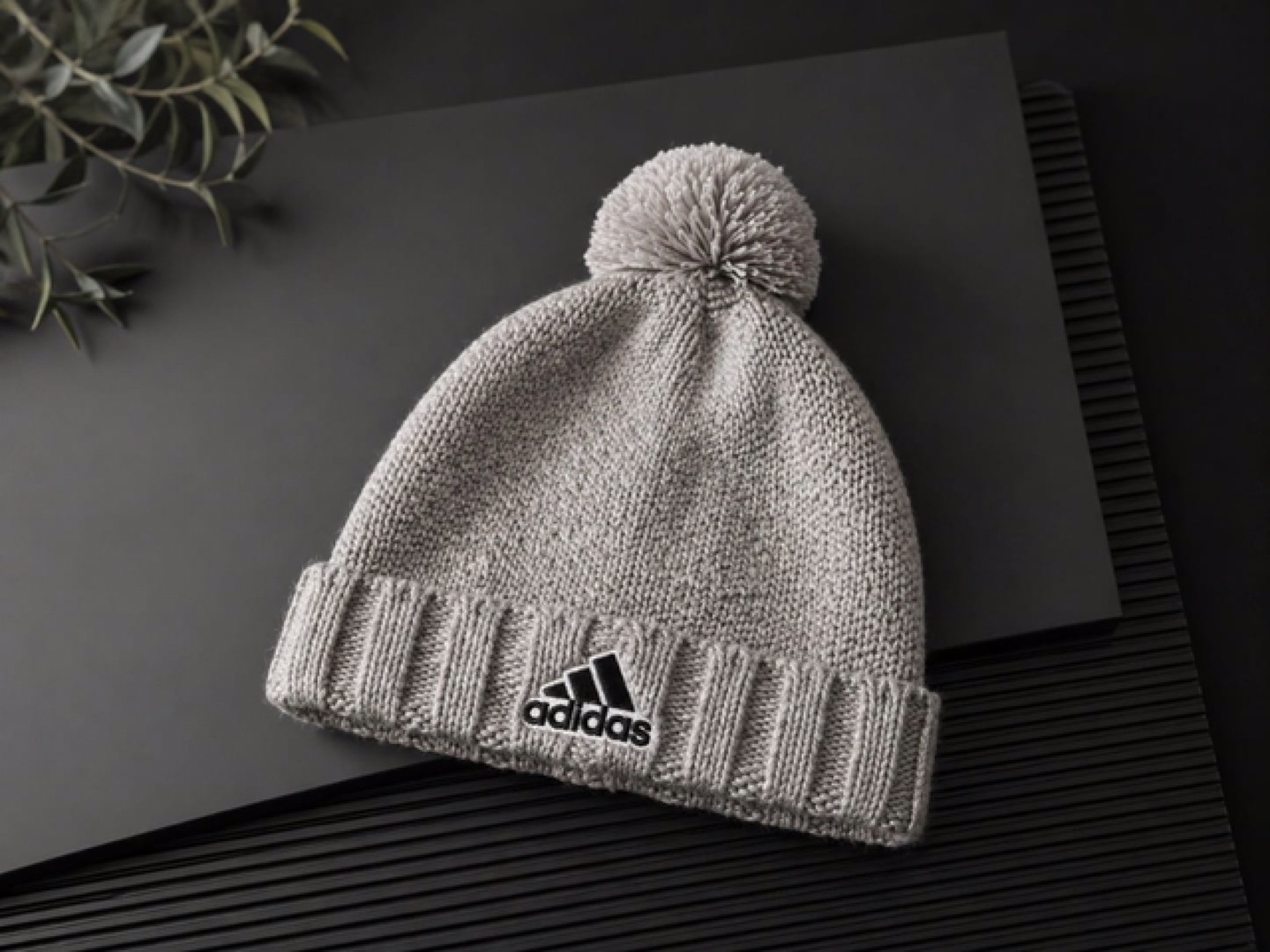 Adidas Pom Pom Beanie - Grey