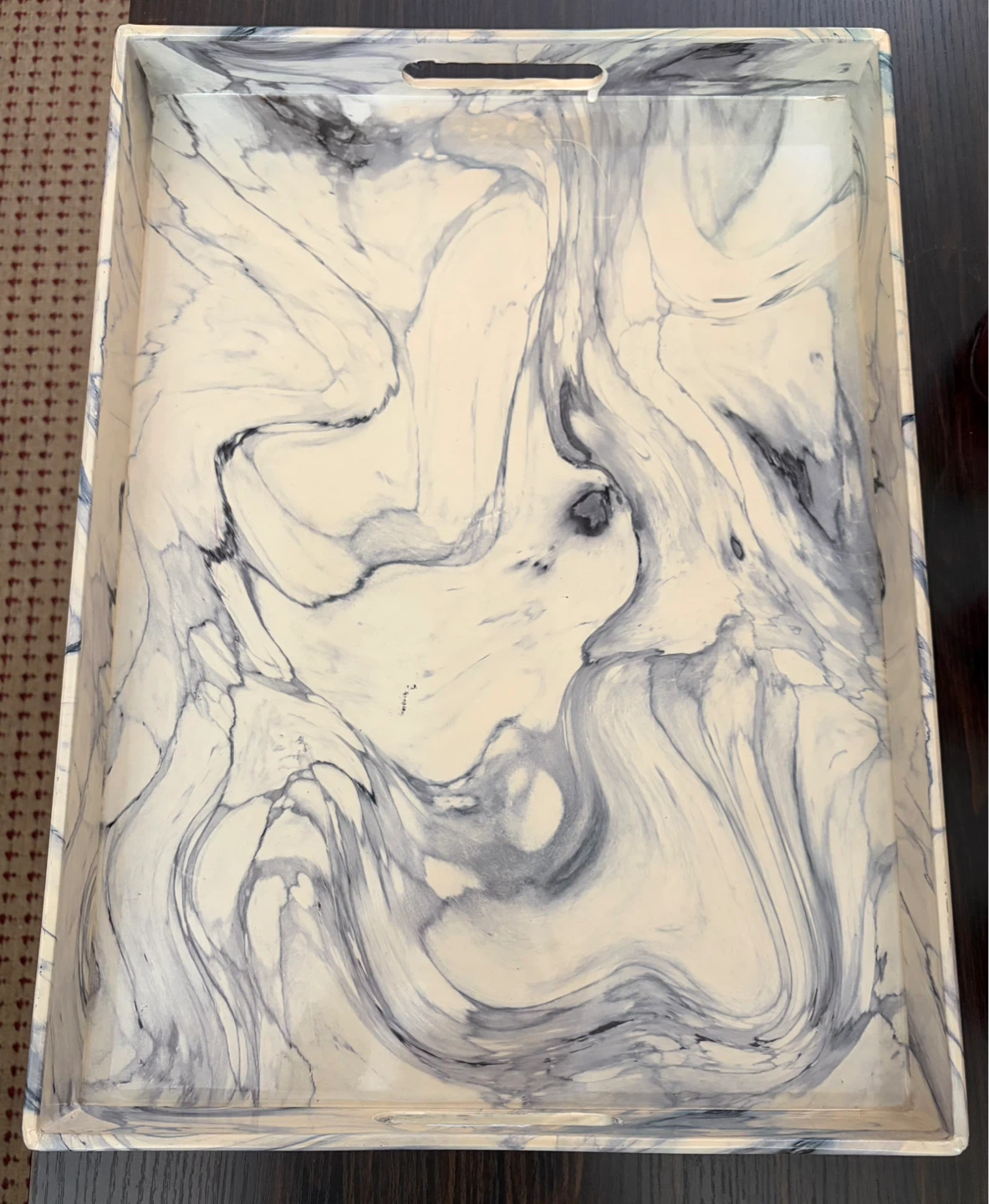 American Atelier Marble Swirl Serving Tray