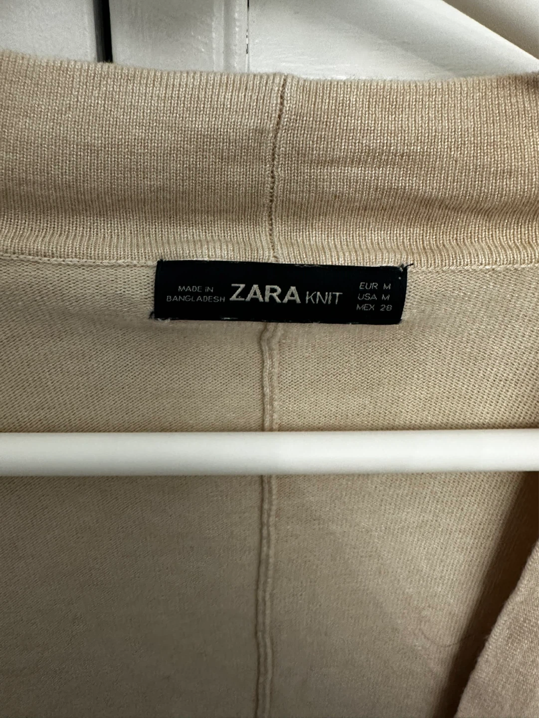 Zara Knit Cardigan - Beige, Size M - photo 3